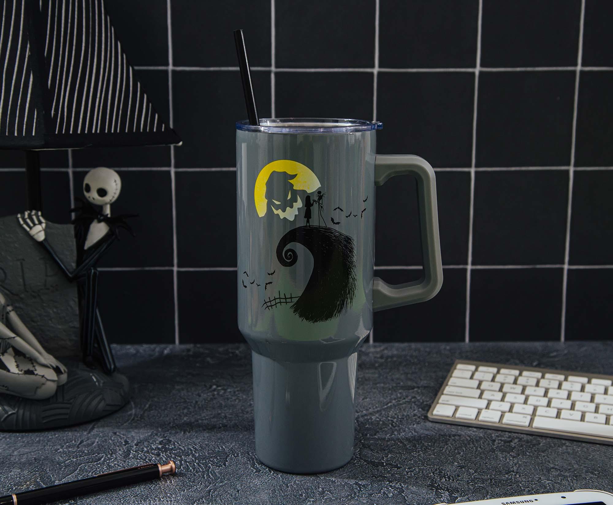 Disney's Tim Burton's The Nightmare Before Christmas Spiral Hill Stainless Steel Tumbler