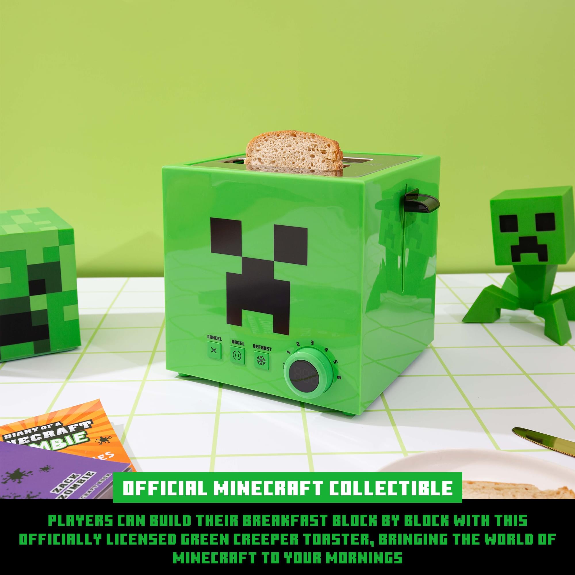 Epic Minecraft Green Creeper Toaster - Toast with a Twist!