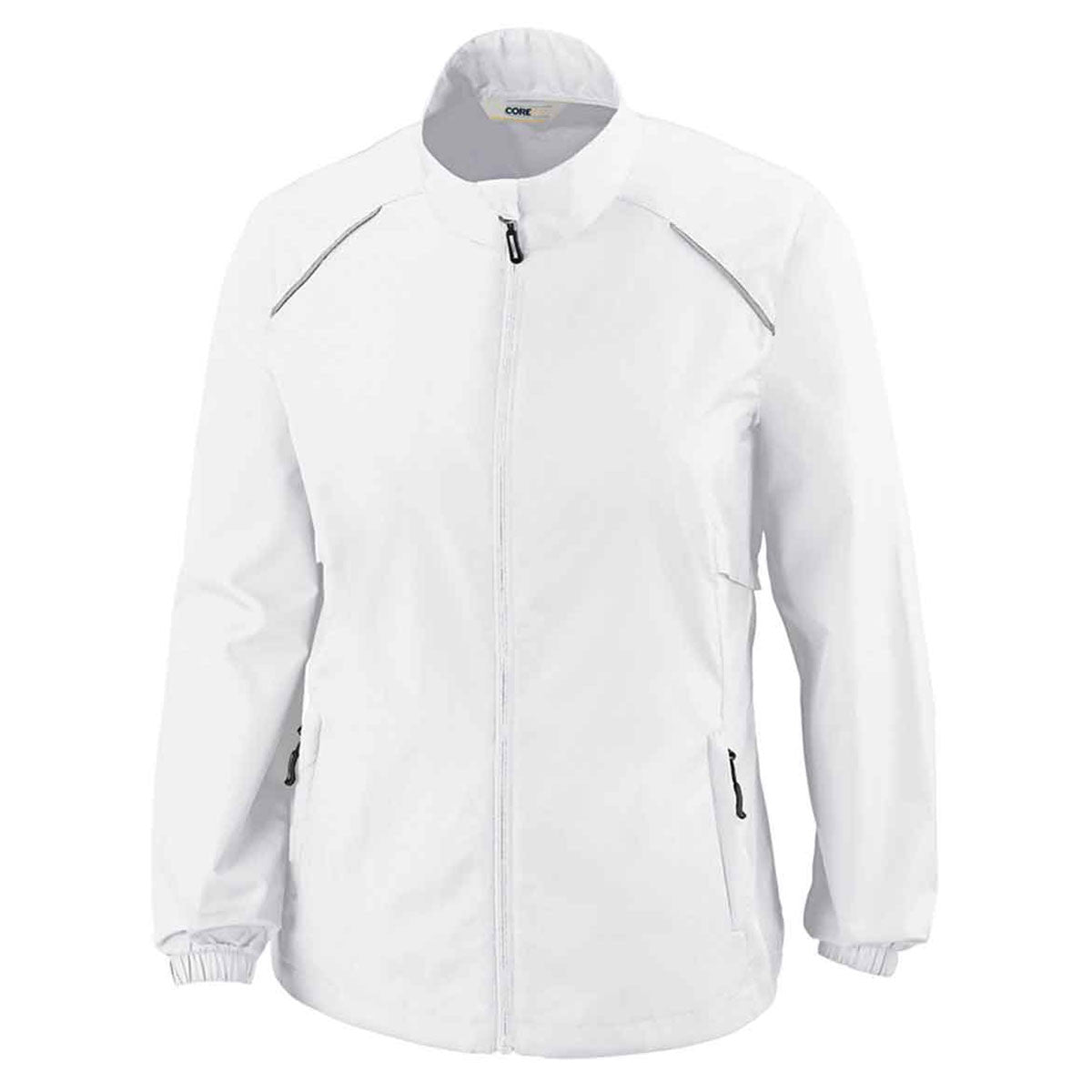 Core 365 Women's White Motivate Lightweight Unlined Jacket - Your Outdoor Companion