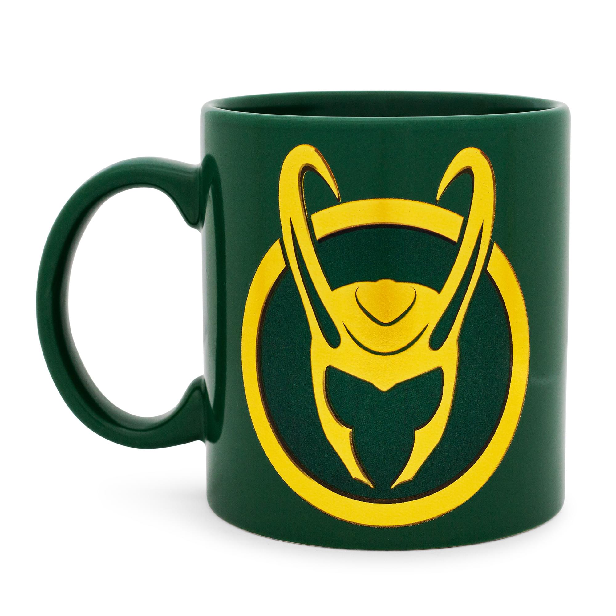 Loki-Inspired Foil Embossed Ceramic Mug - 20 Oz