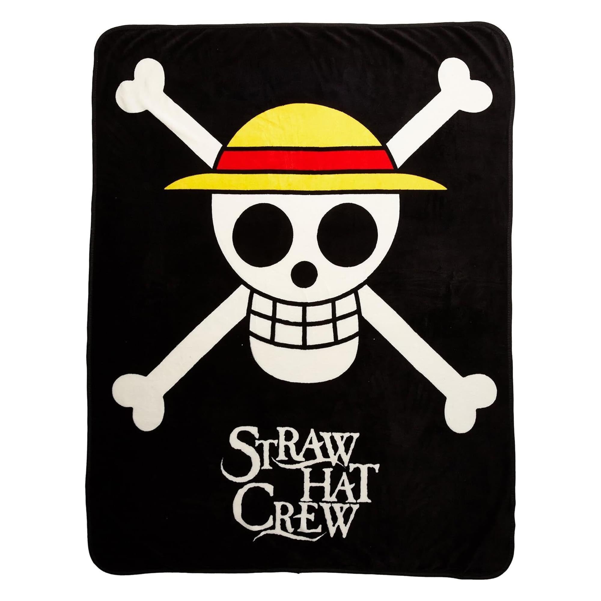 One Piece Straw Hat Pirates 22x17-Inch Skull Logo Ultra-Soft & Cozy Blanket