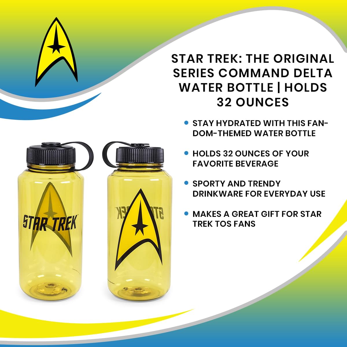 Star Trek: The Original Series Command Delta 32-Ounce Hydration Bottle