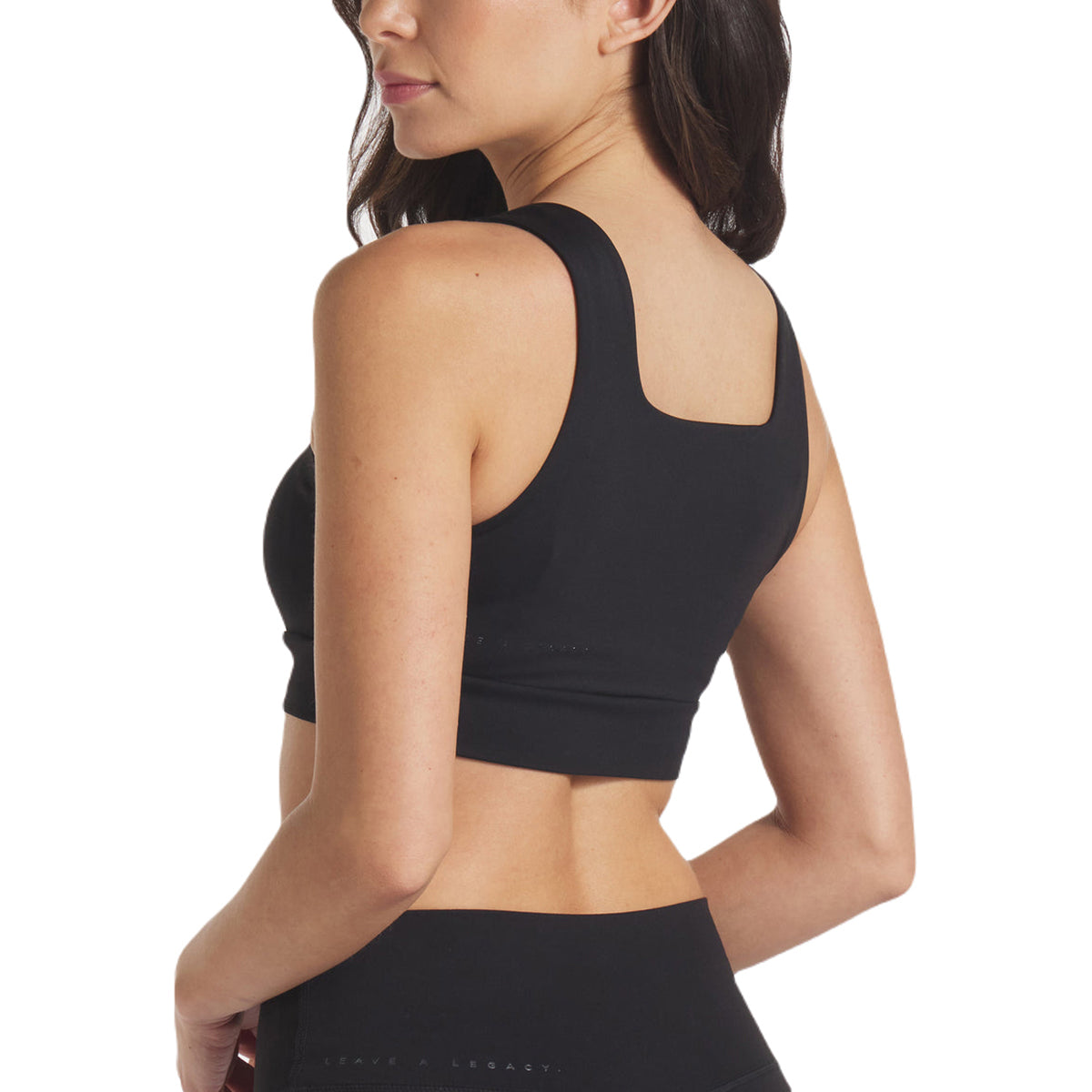 UNRL Women's Stylish Black Performa Longline Logo Bra