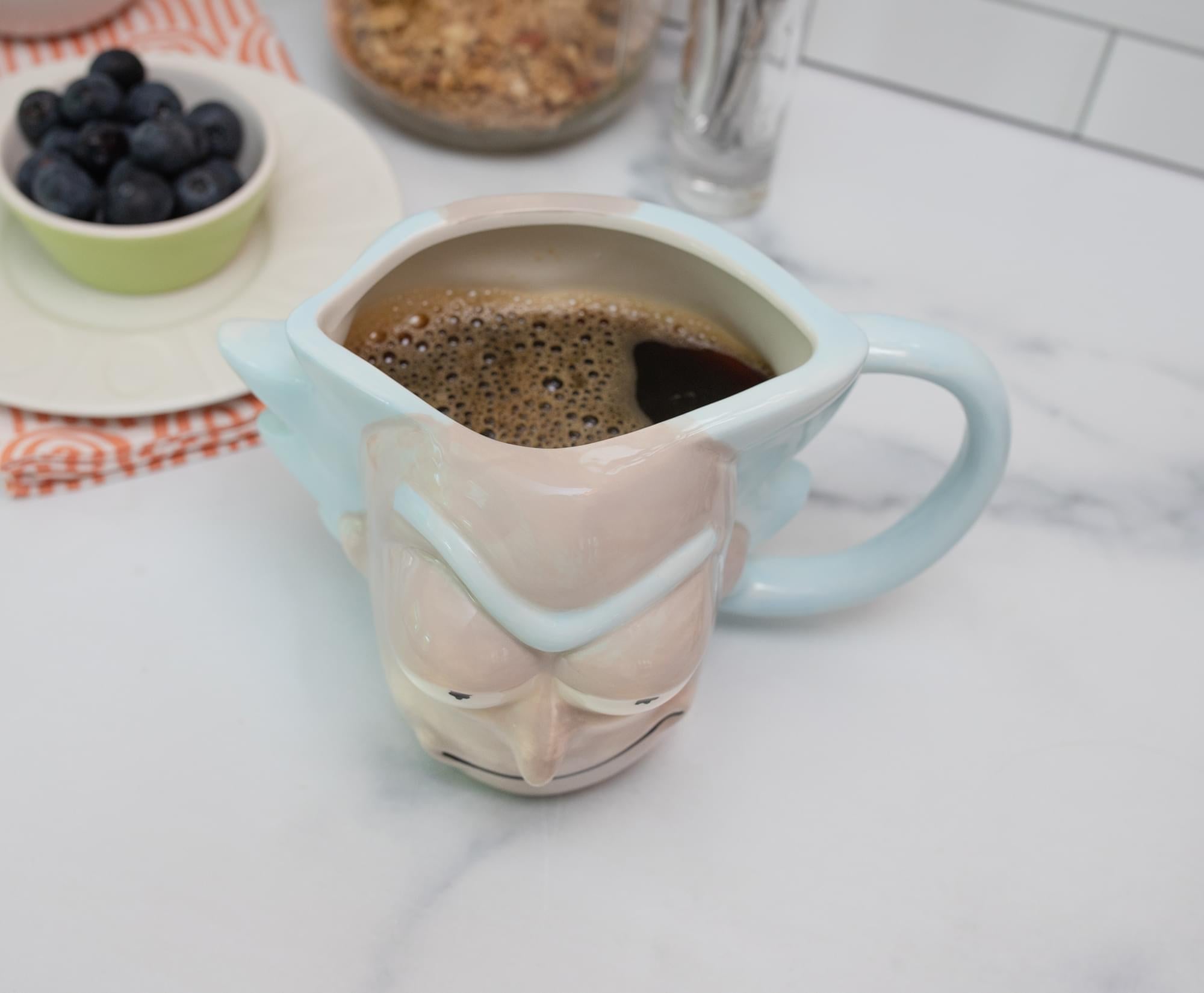 Rick Sanchez 3D Sculpted Ceramic Mug - 20 Oz, Inspired by Rick and Morty