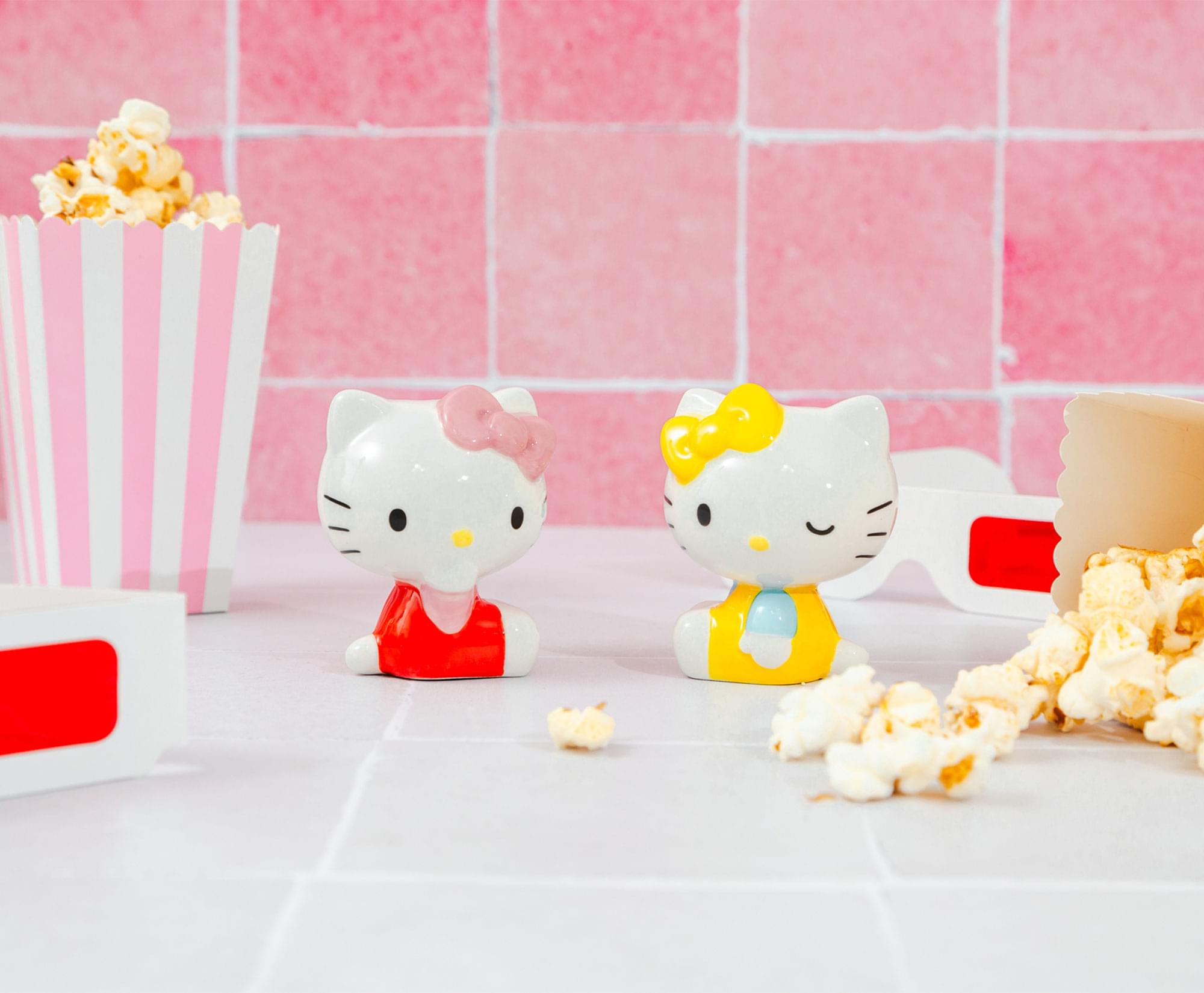 Sanrio Hello Kitty & Mimmy Ceramic Salt & Pepper Shaker Set - Add a Dash of Cuteness to Your Table