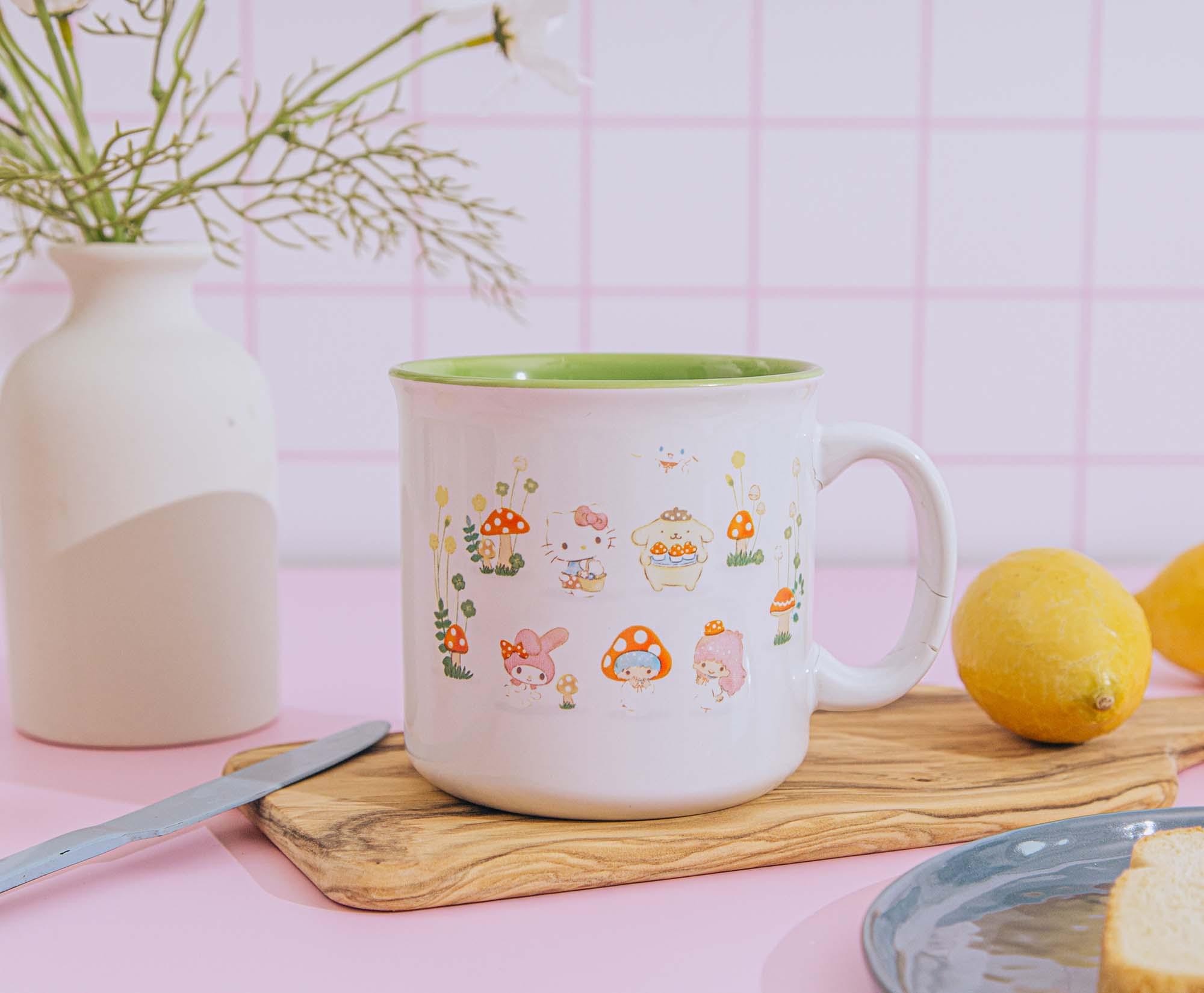 Sanrio's Enchanting Hello Kitty & Friends Mushroom Crew 20 - Ounce Ceramic Camper Mug