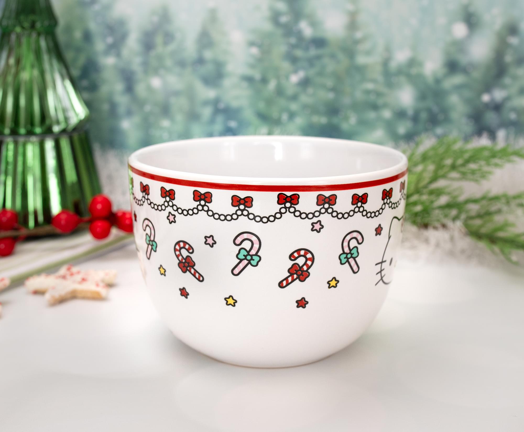 Sanrio Hello Kitty Holiday Ceramic Soup Mug - 24 Ounce Delight