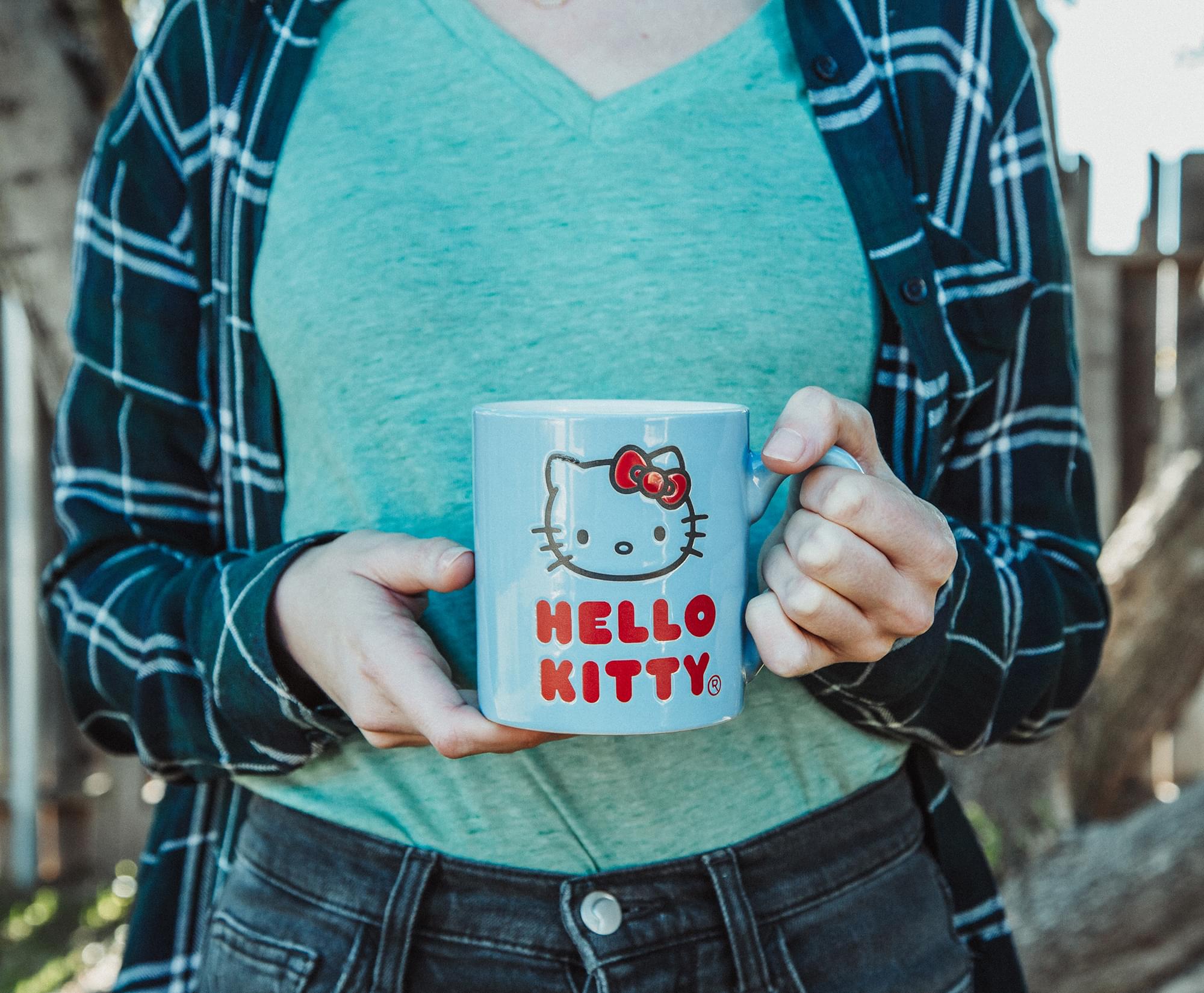 Sanrio Hello Kitty Wax Resist Ceramic Mug - 14 Ounce Delight