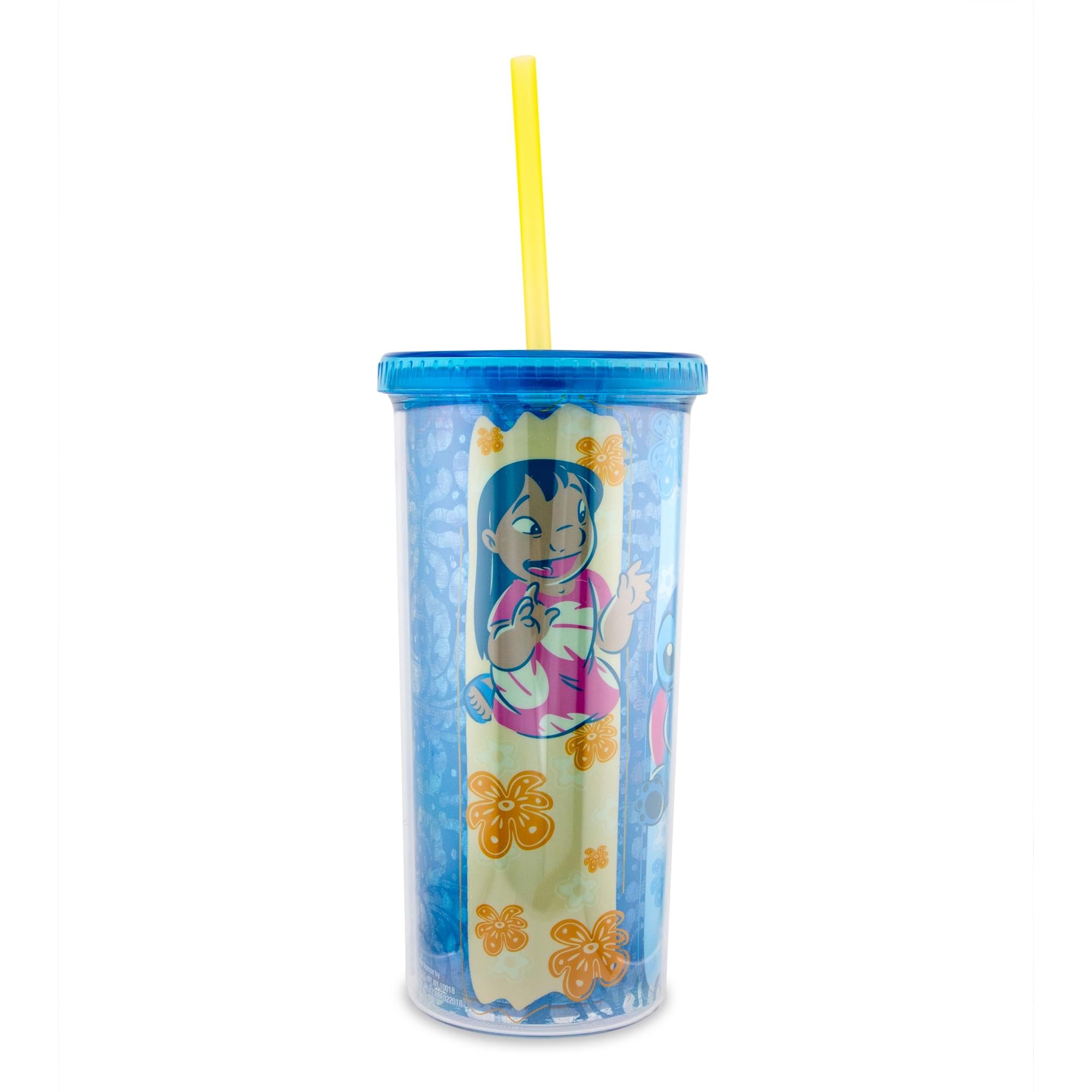 Disney Lilo & Stitch Scrump 20-Ounce Paradise Plastic Carnival Cup with Lid and Straw