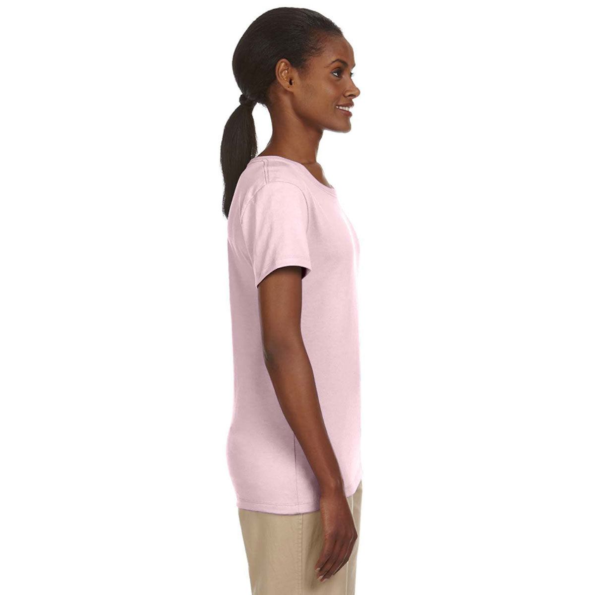 Jerzees Women's Dri-Power Active T-Shirt in Classic Pink