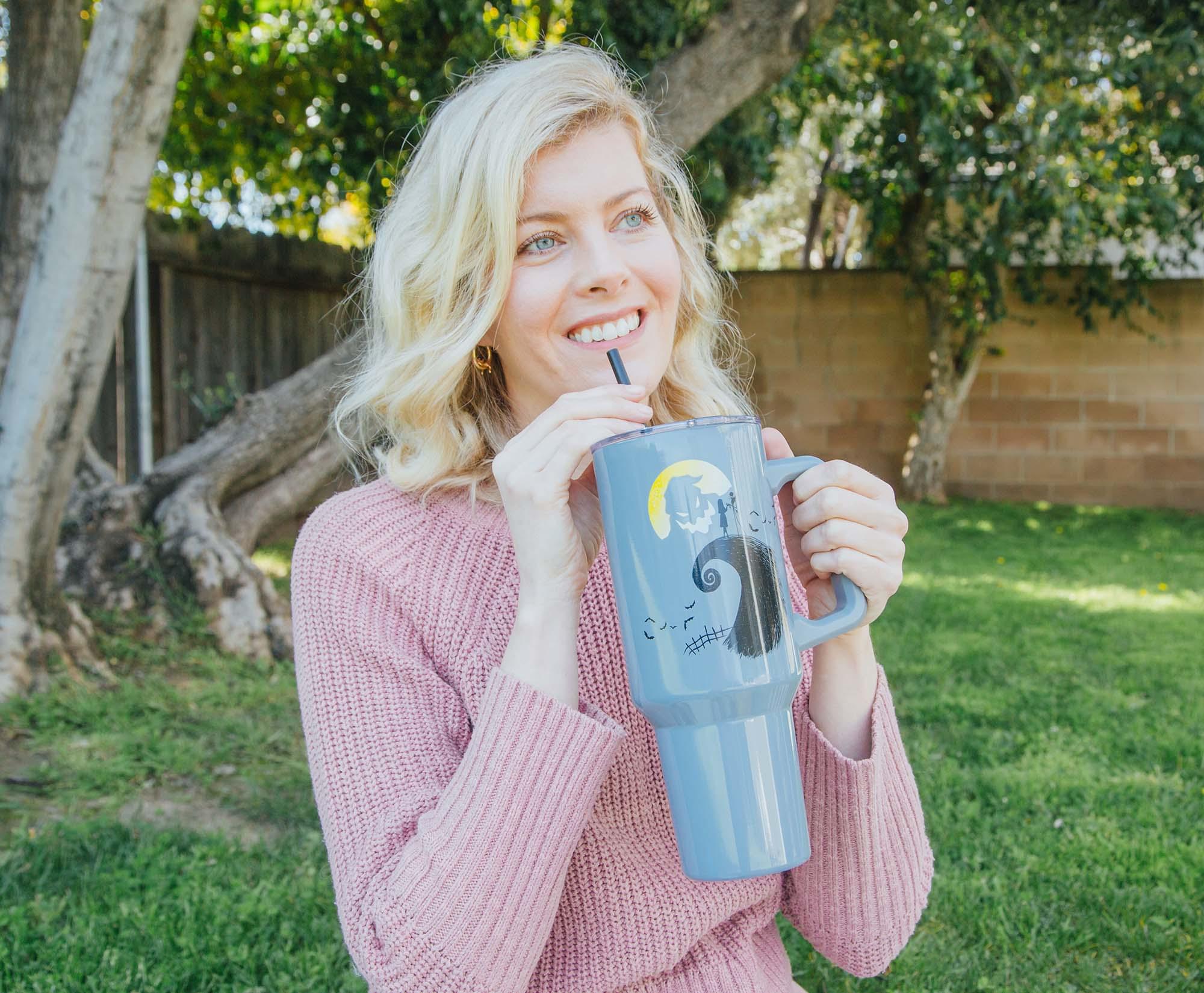 Disney's Tim Burton's The Nightmare Before Christmas Spiral Hill Stainless Steel Tumbler