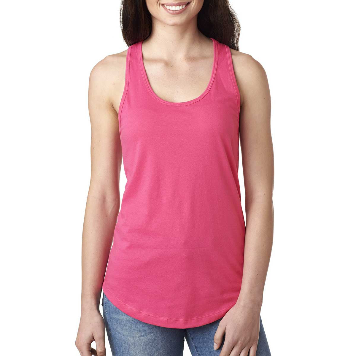 Next Level Women's Ideal Racerback Tank - Hot Pink
