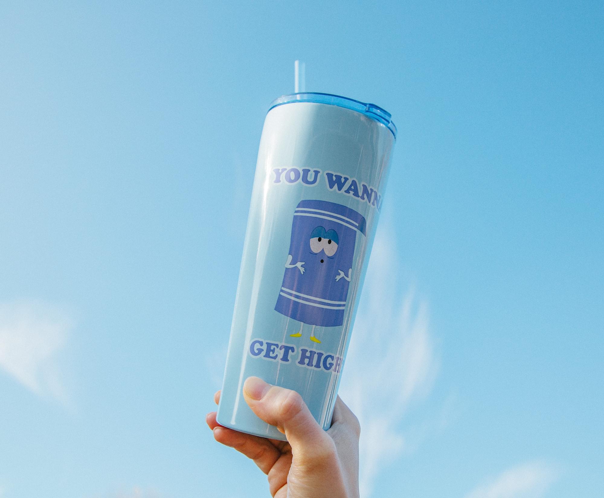 South Park Towelie Stainless Steel Tumbler with Straw - 22 Oz
