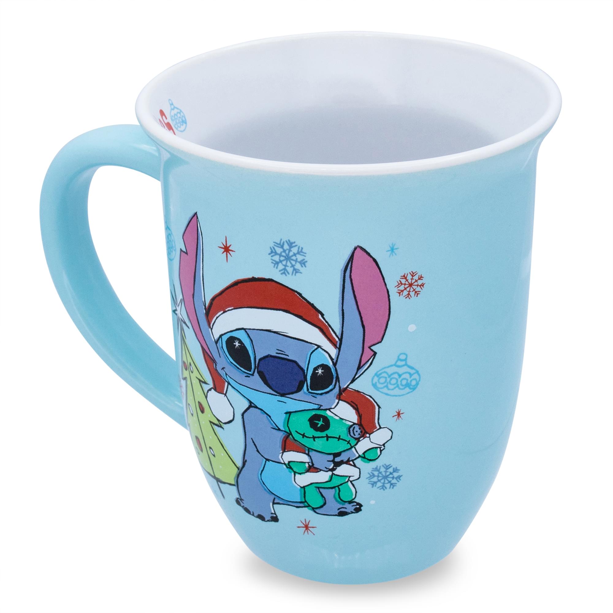 Disney Lilo & Stitch Christmas Ceramic Mug - 16 Ounces