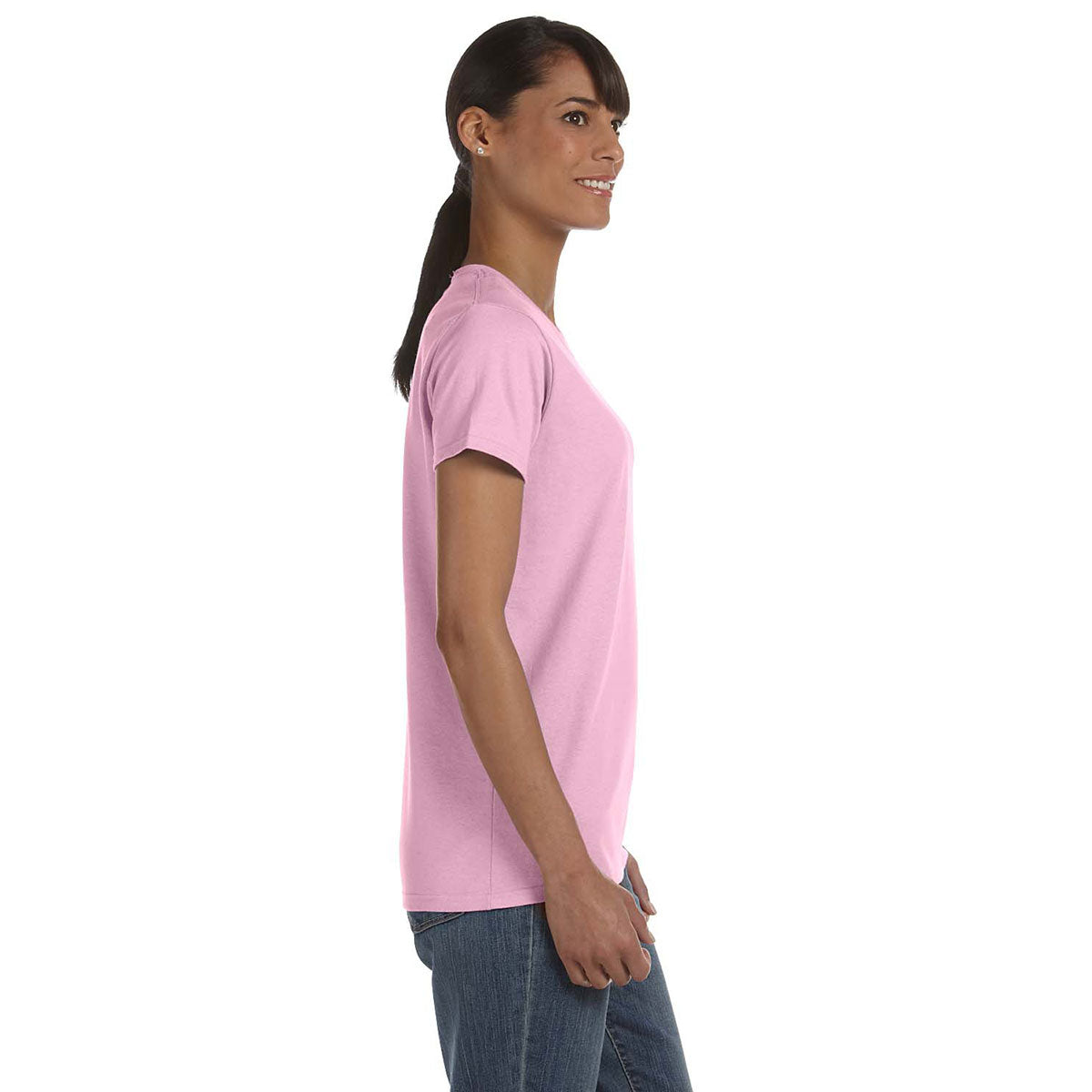 Gildan Women's Chic Light Pink 5.3 oz. T-Shirt