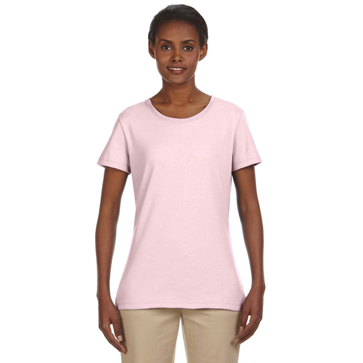 Jerzees Women's Dri-Power Active T-Shirt in Classic Pink