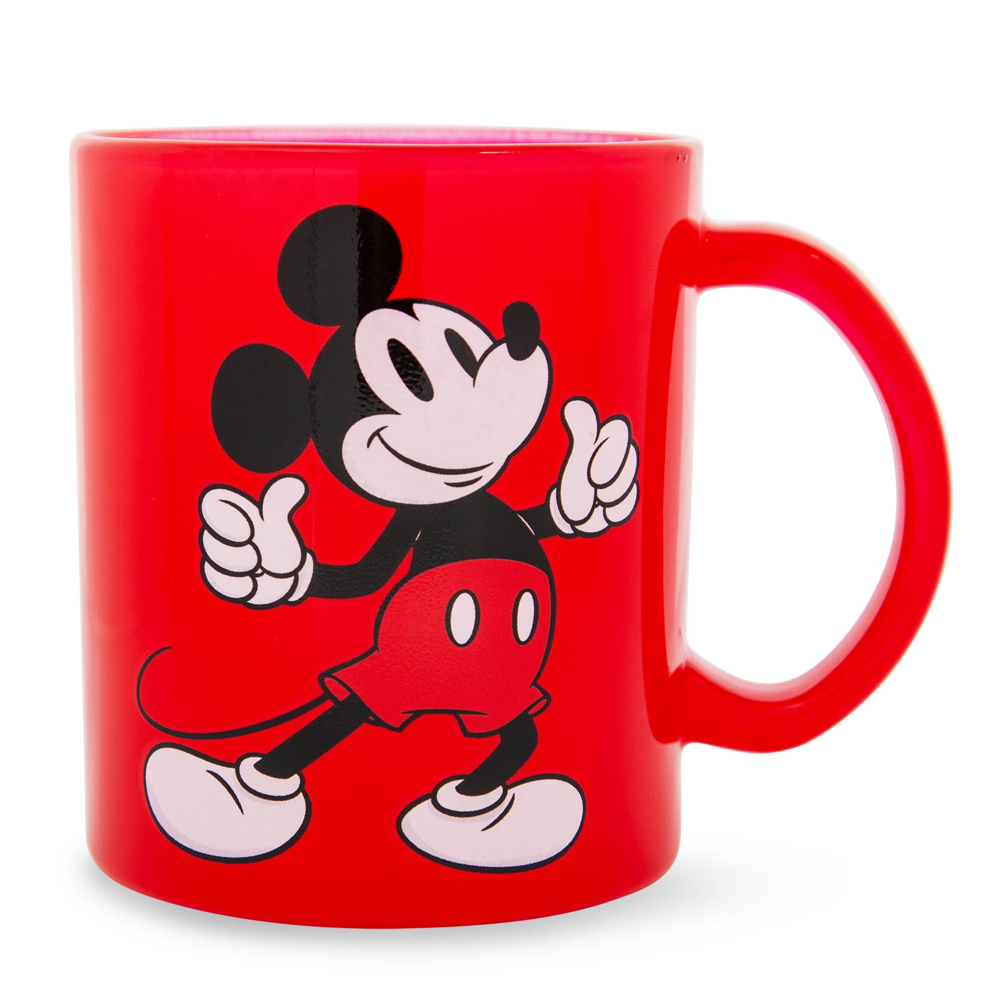 Disney Mickey Mouse Thumbs - Up 18 - Ounce Glass Coffee Mug