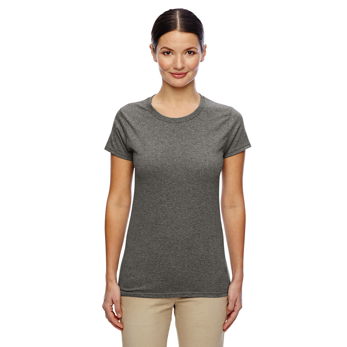 Gildan Women's Stylish Graphite Heather 5.3 oz. T-Shirt