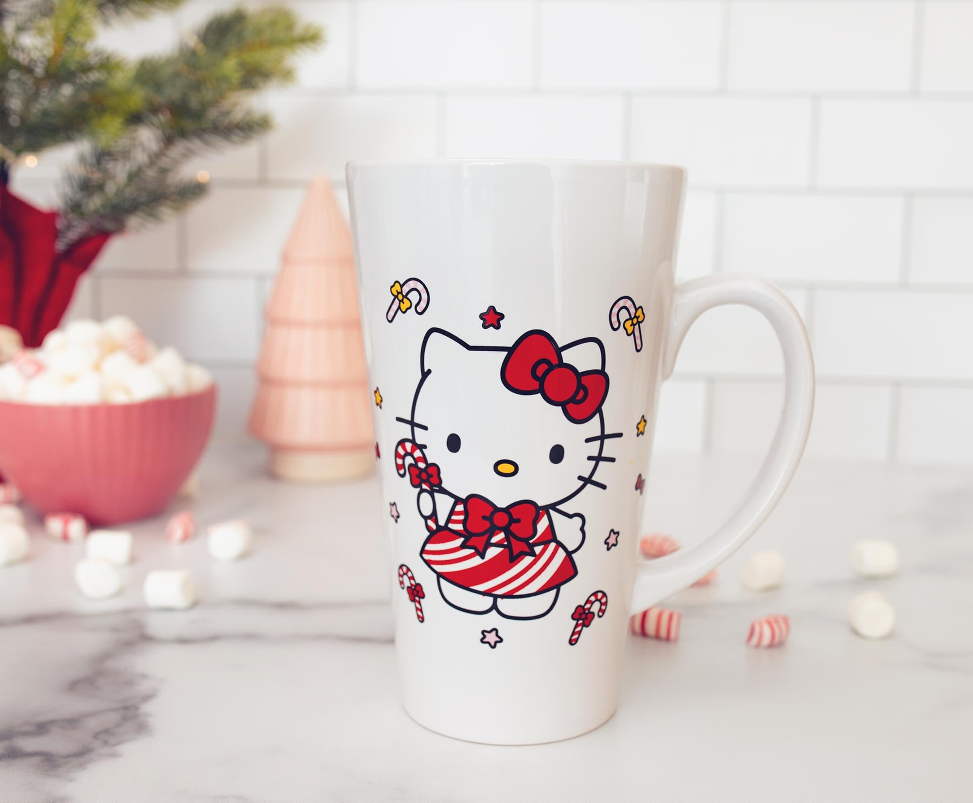 Sanrio Hello Kitty Holiday Ceramic Latte Mug - 16 Ounce