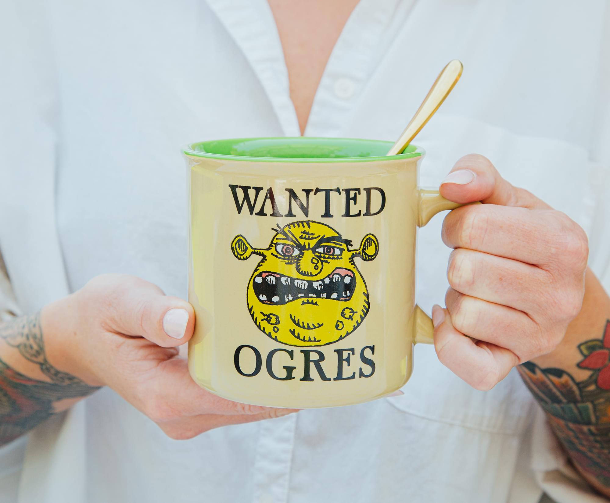 Shrek-Inspired Ceramic Camper Mug - 20 Ounce Magic!