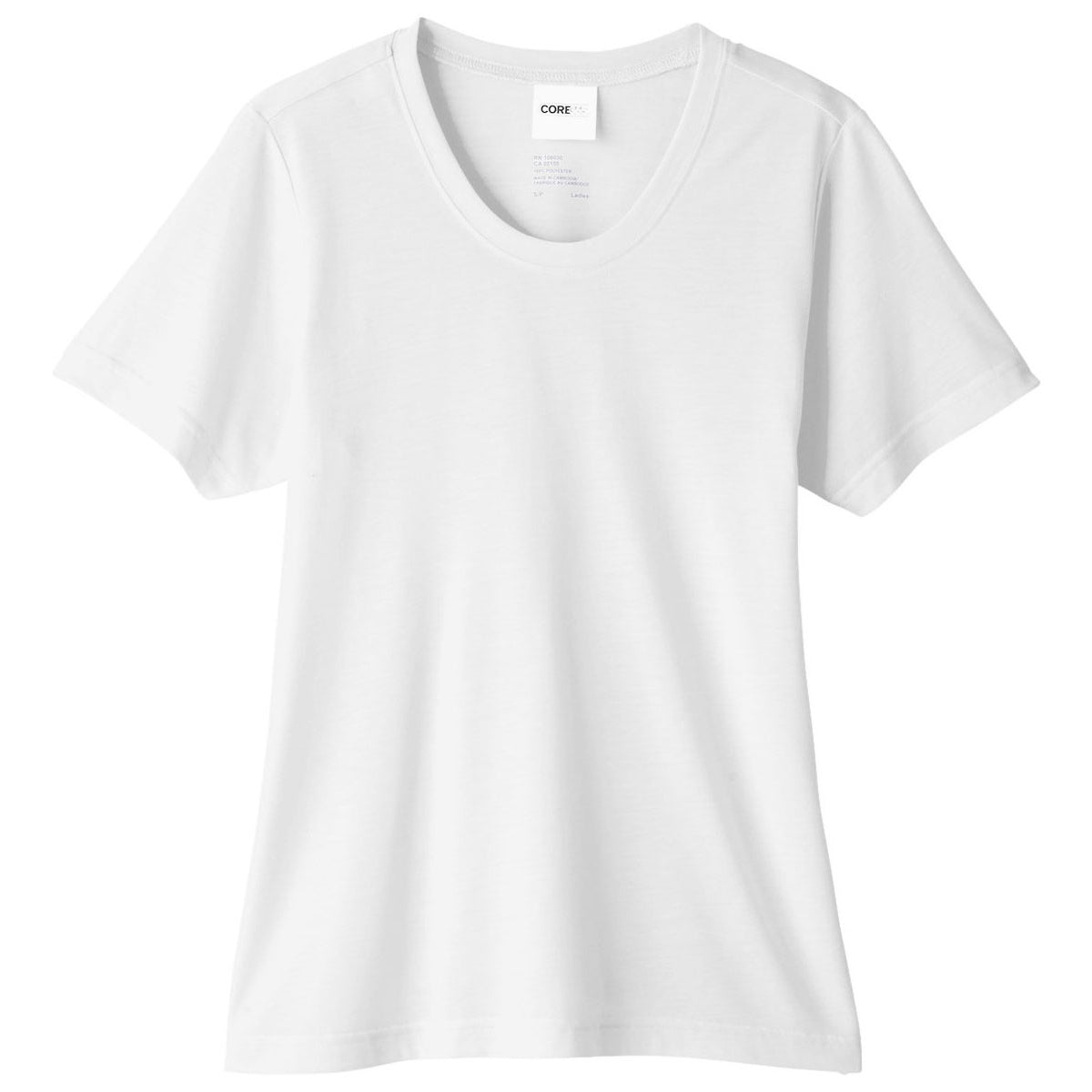 Core 365 Women's White Fusion ChromaSoft Performance T-Shirt - Your On-the-Go Essential