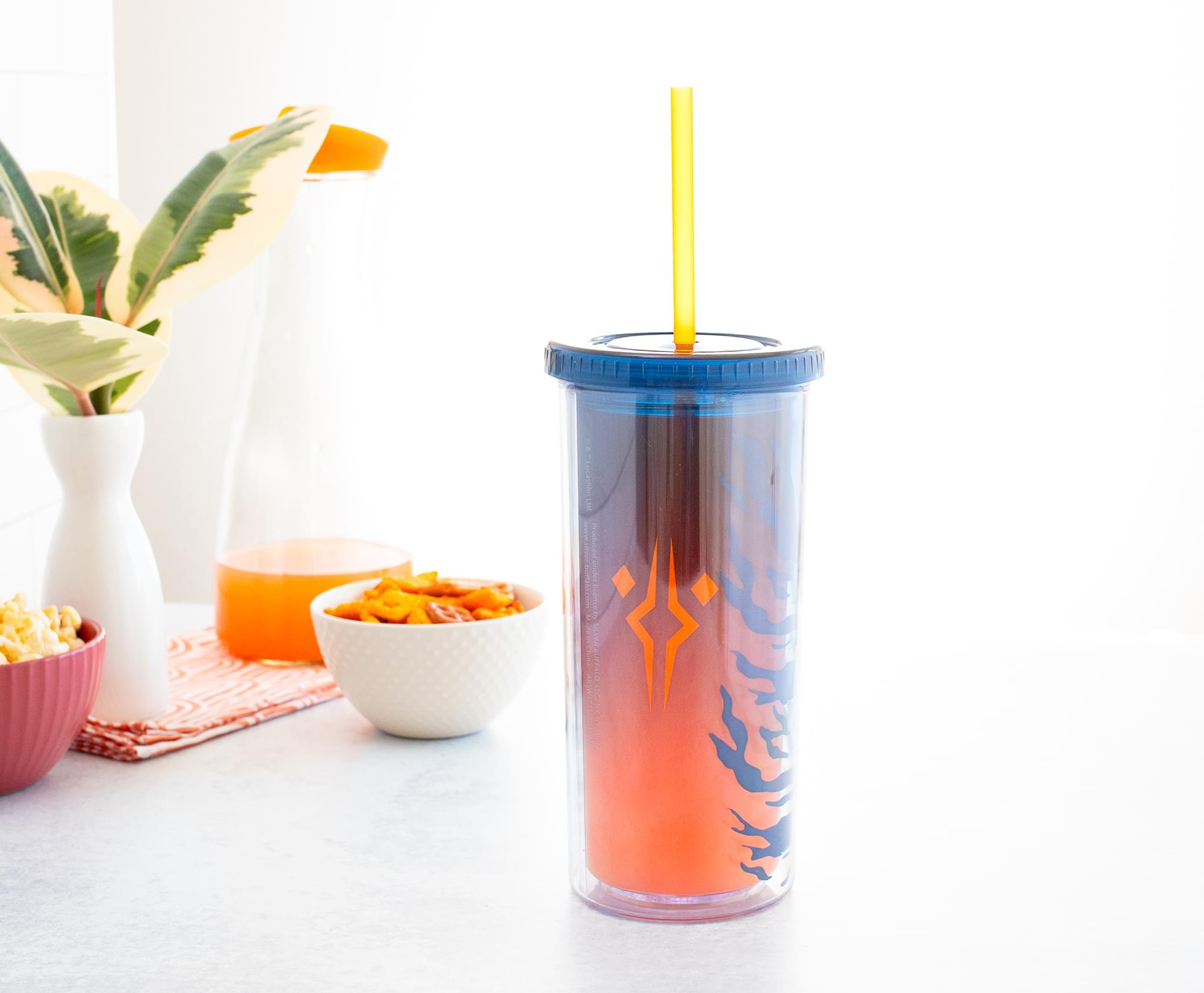 Star Wars Ahsoka Tano 20-Ounce Carnival Cup with Lid and Straw