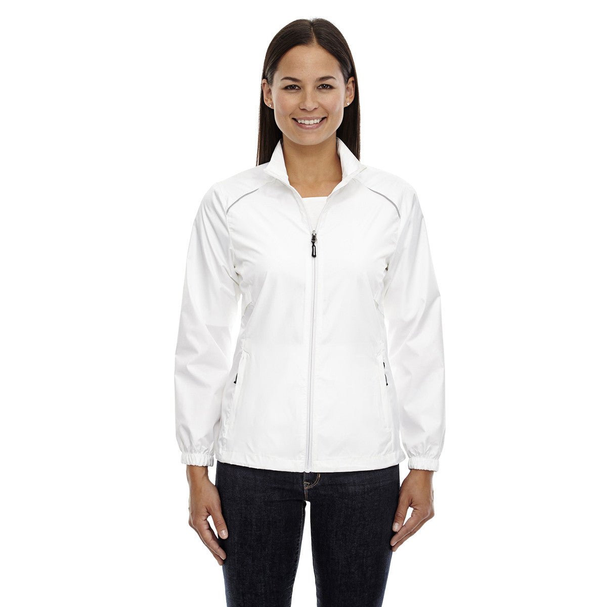 Core 365 Women's White Motivate Lightweight Unlined Jacket - Your Outdoor Companion