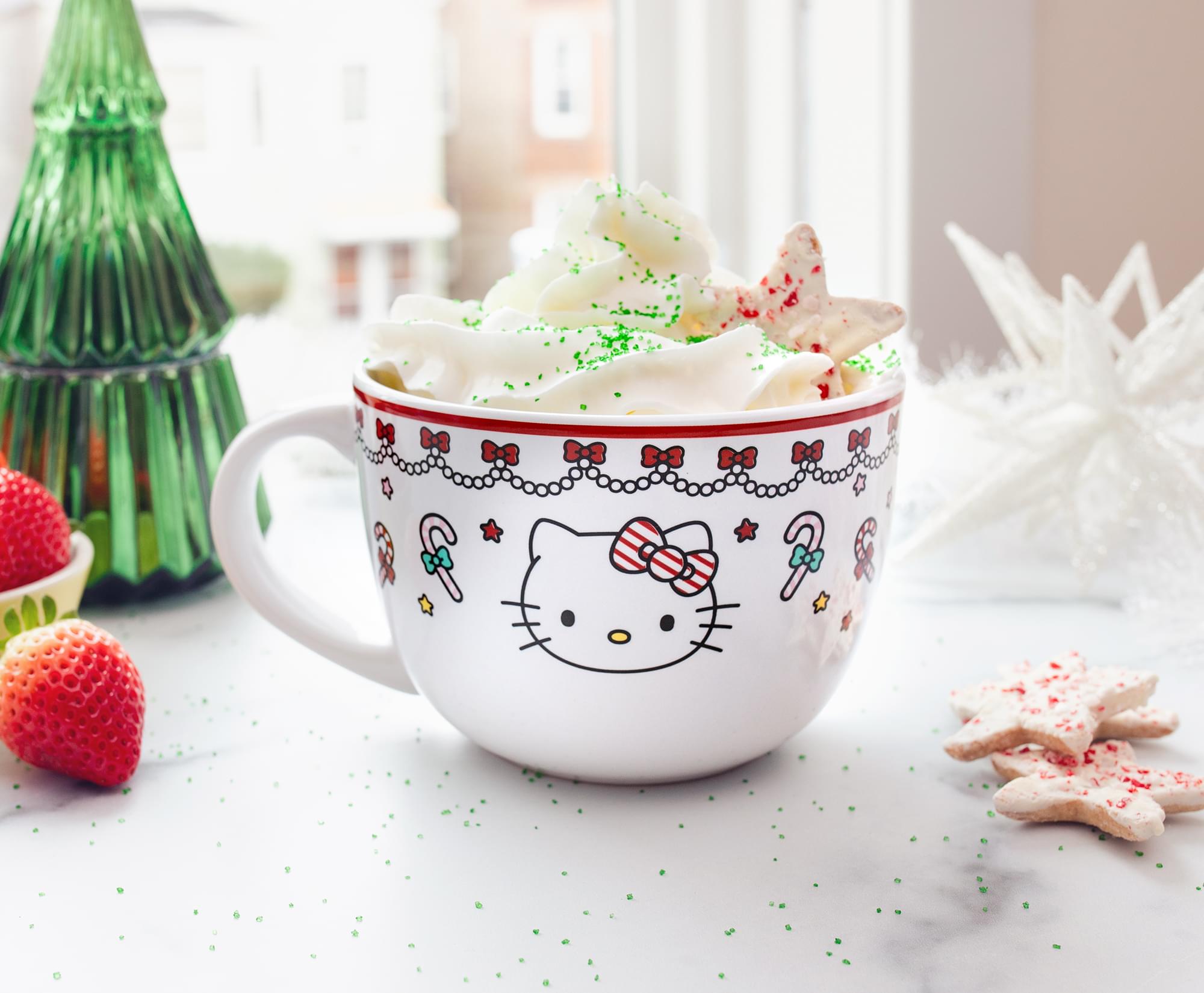 Sanrio Hello Kitty Holiday Ceramic Soup Mug - 24 Ounce Delight