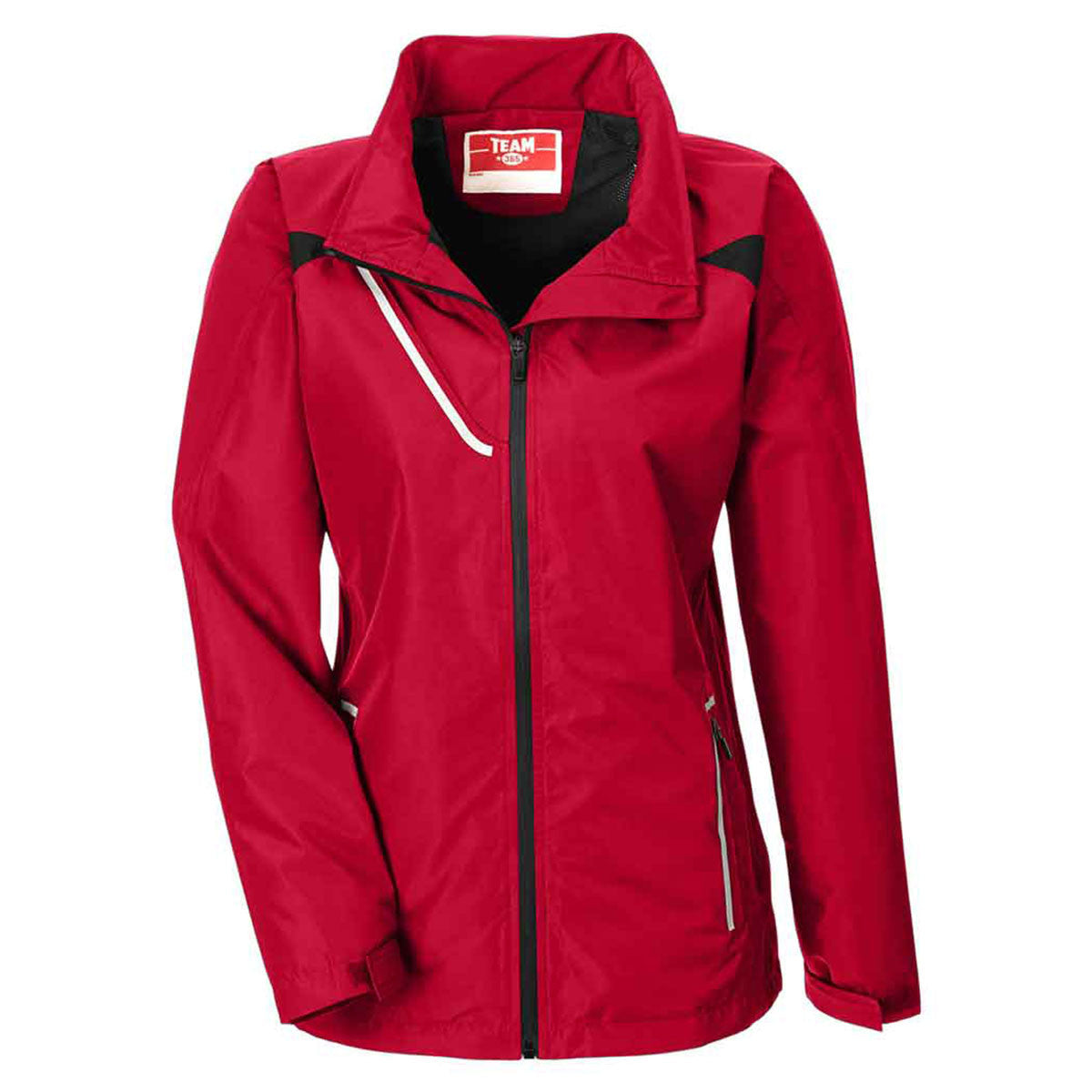 Team 365 Women's Sport Red Waterproof Dominator Jacket