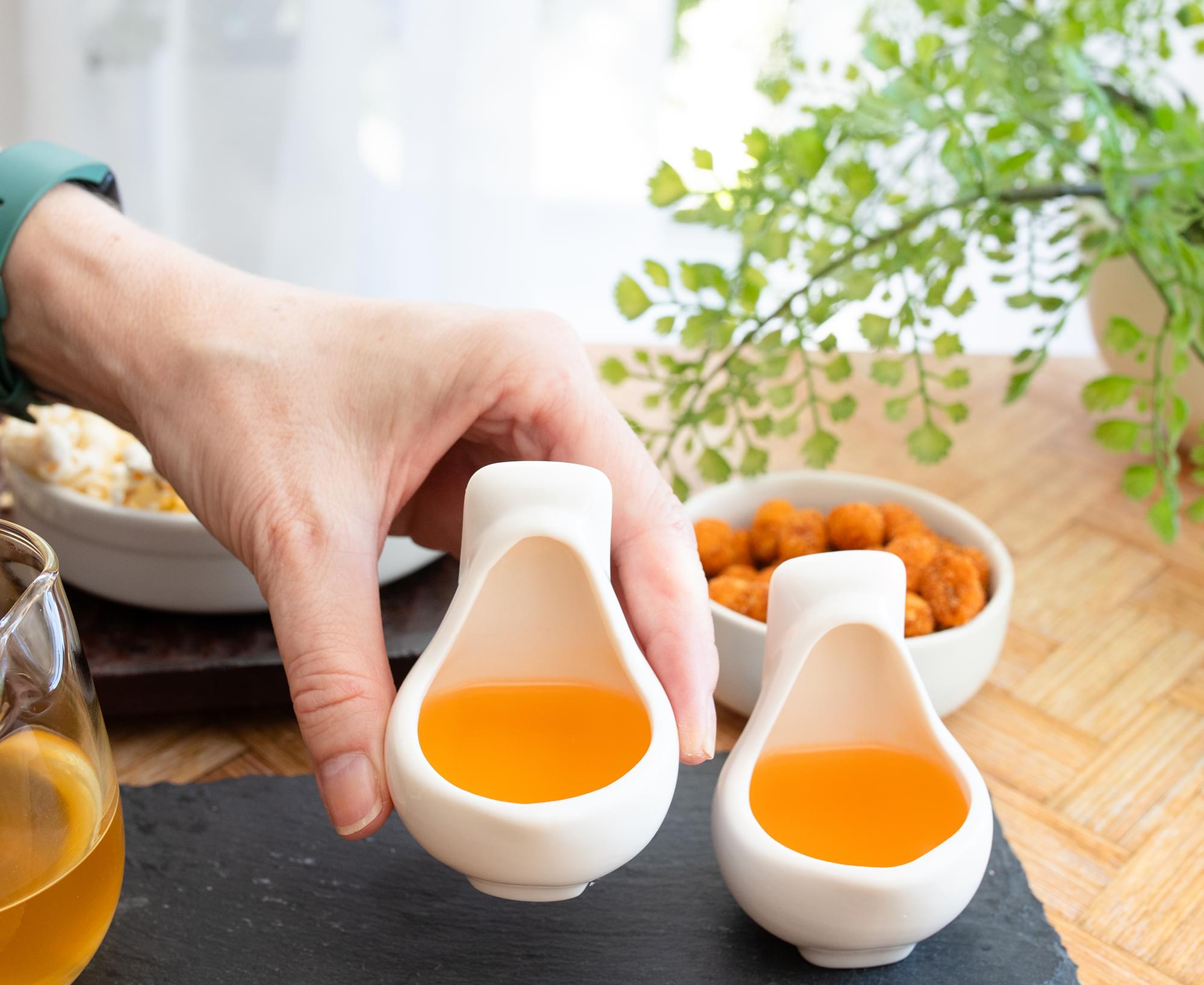 Hilarious 1-Ounce Ceramic Urinal-Shaped Shot Glasses Set of 2