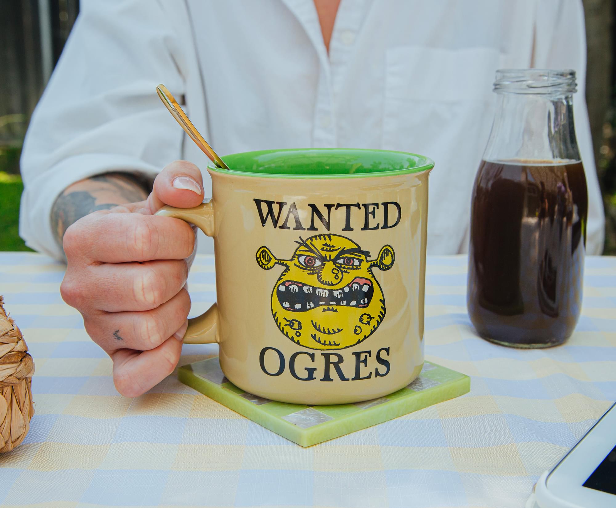 Shrek-Inspired Ceramic Camper Mug - 20 Ounce Magic!
