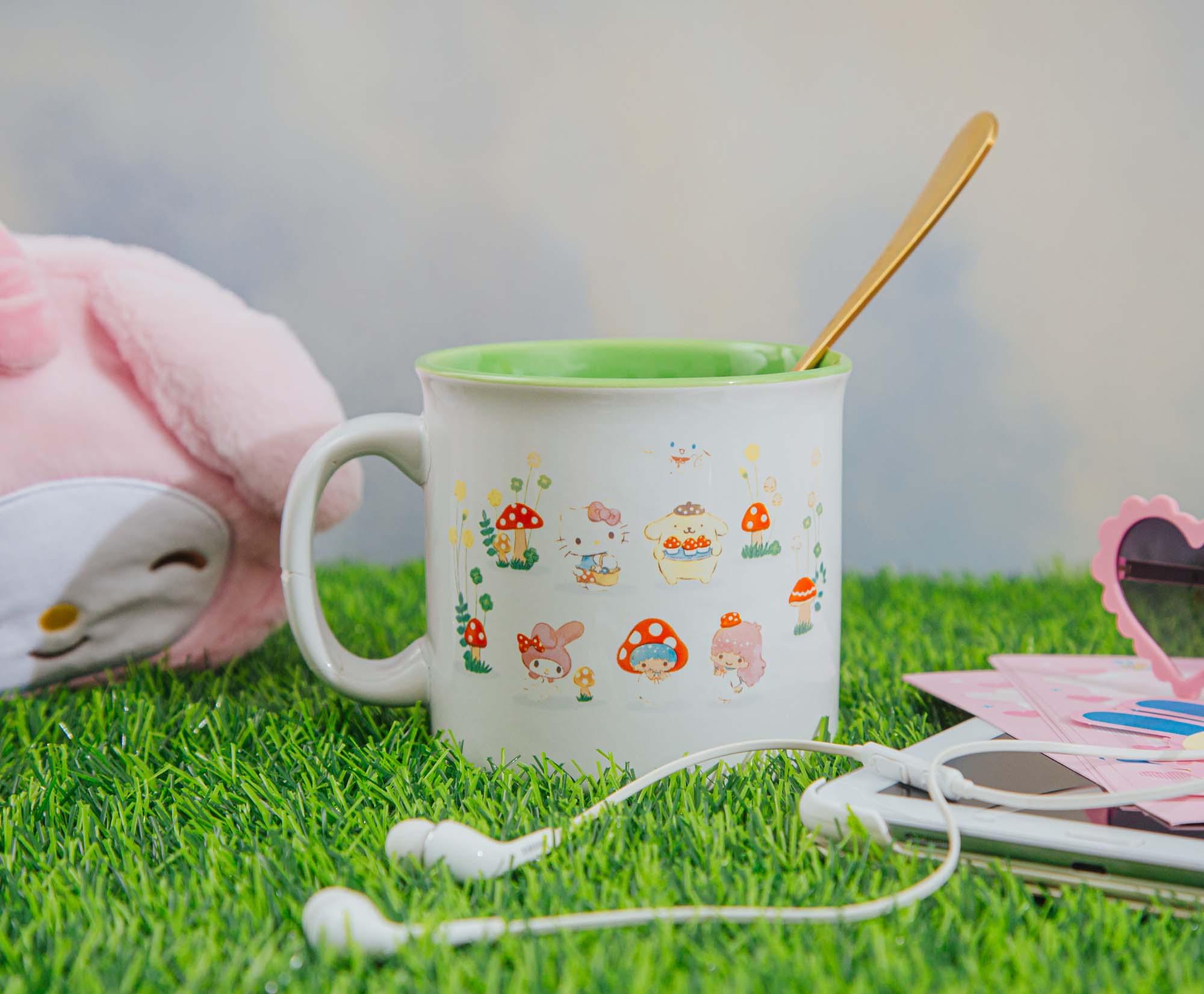 Sanrio's Enchanting Hello Kitty & Friends Mushroom Crew 20 - Ounce Ceramic Camper Mug