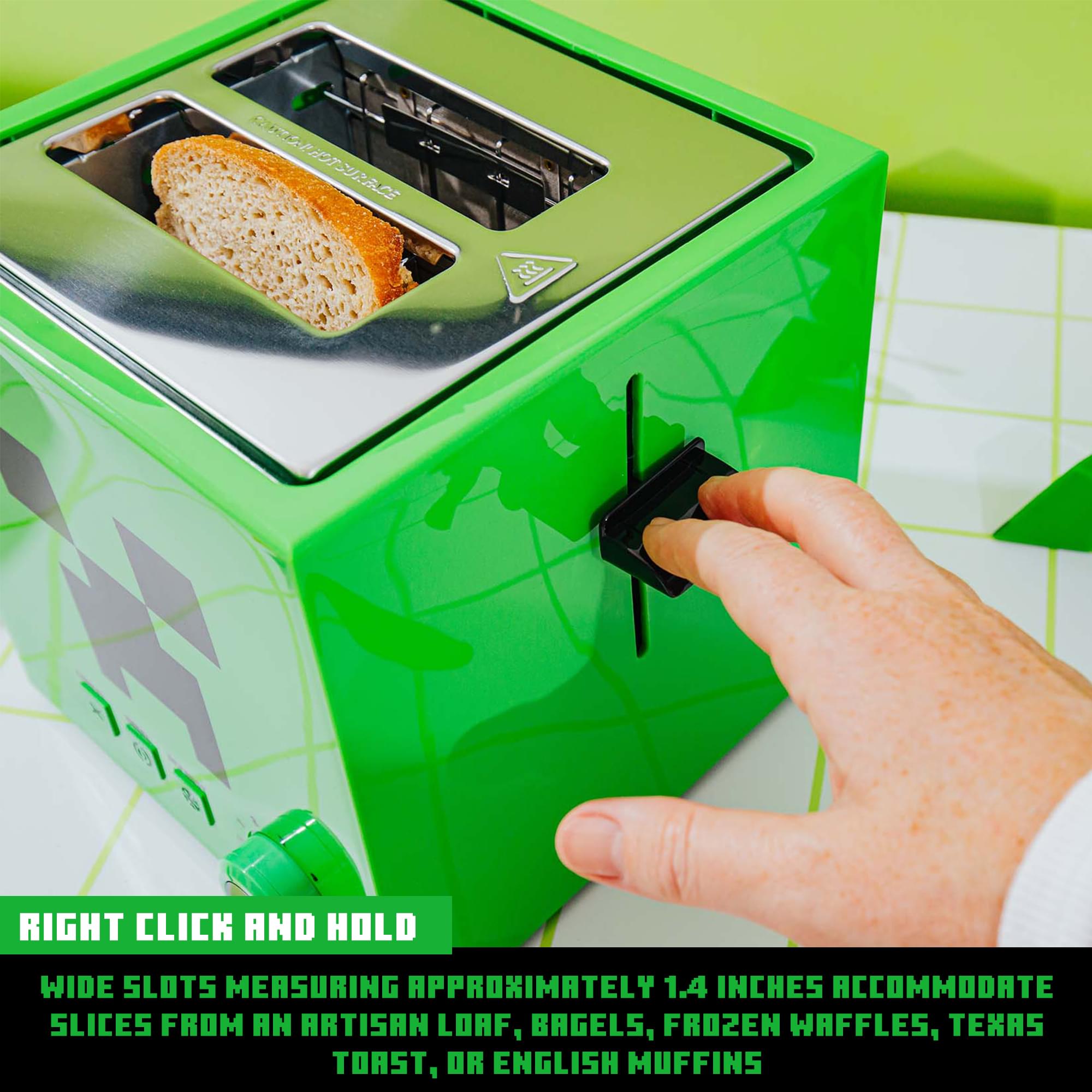 Epic Minecraft Green Creeper Toaster - Toast with a Twist!