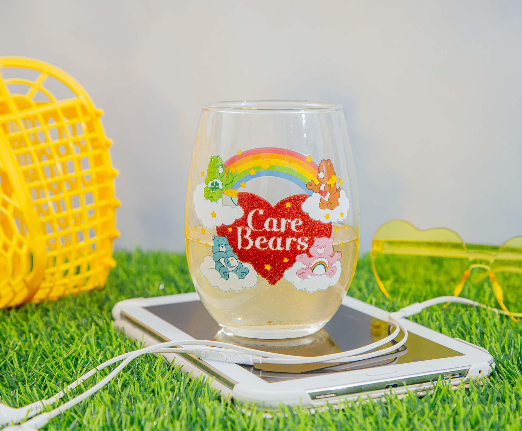 Care Bears Rainbow Heart Logo 20 - Ounce Stemless Wine Glass