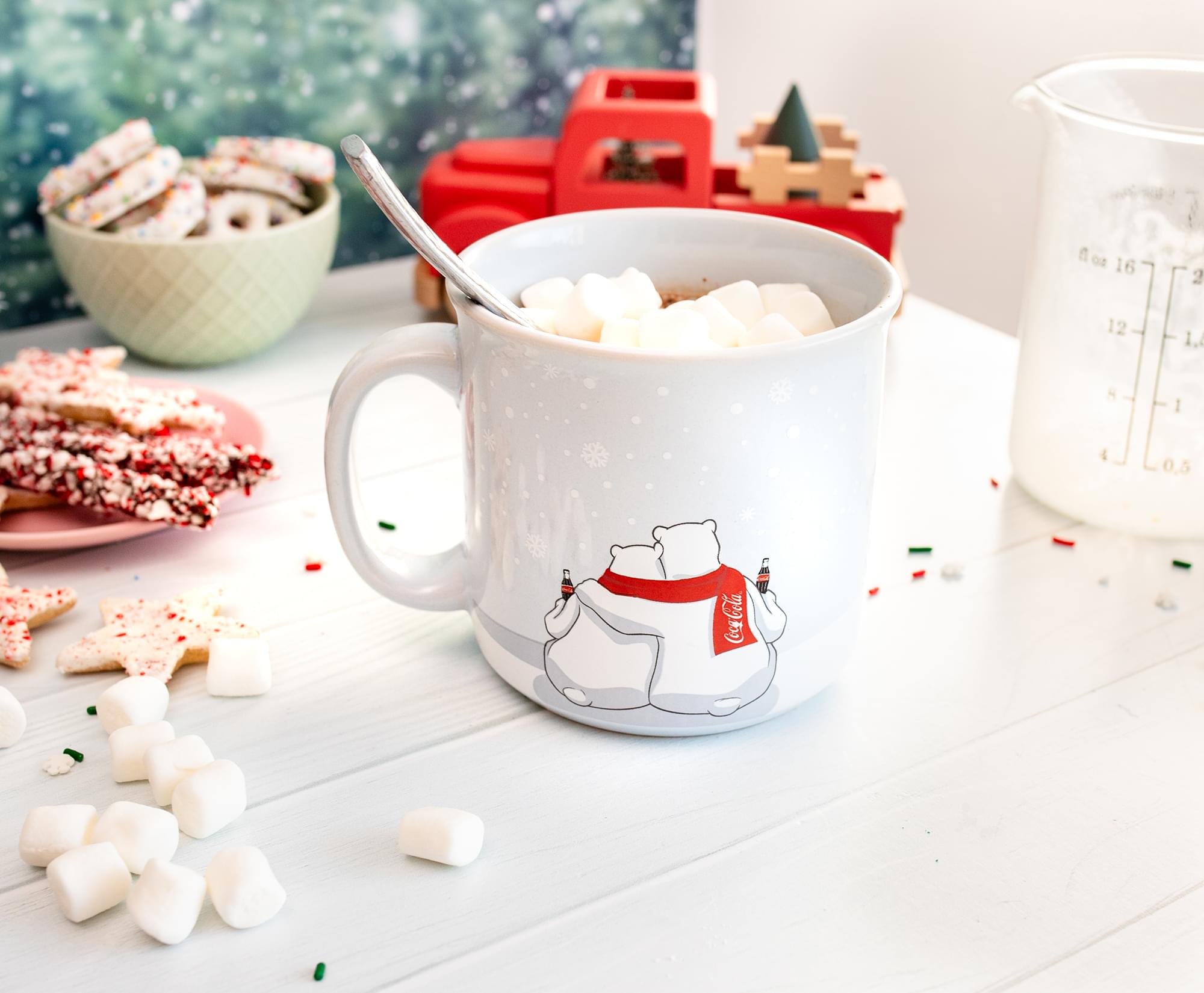 Coca-Cola Holiday Polar Bears Ceramic Mug - 20 Oz