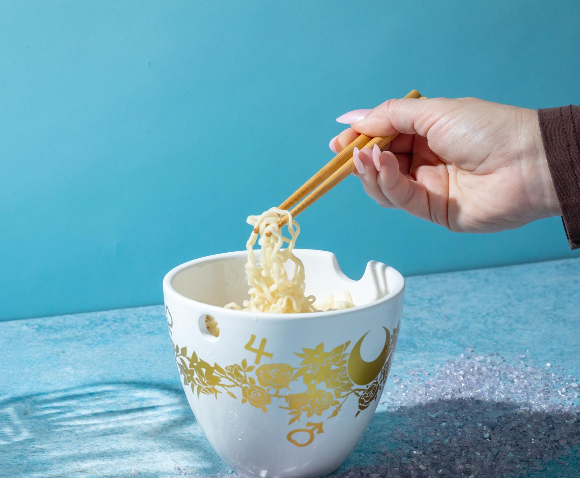 Chic Sailor Moon Crystal 16 - Ounce Ramen Bowl with Chopsticks Set