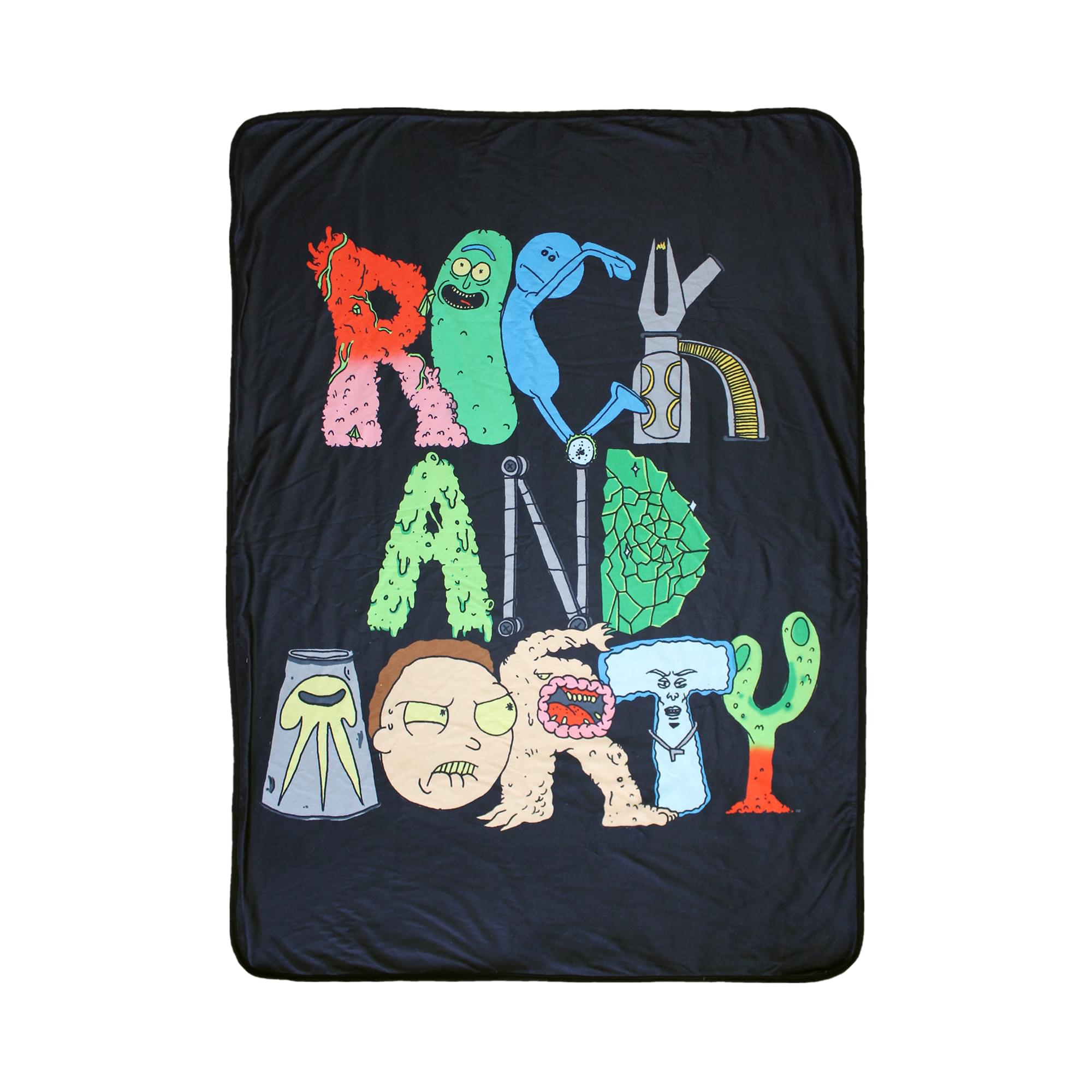 Officially Licensed Rick and Morty 45 x 60 Inch Ultra Cozy Fleece Throw Blanket