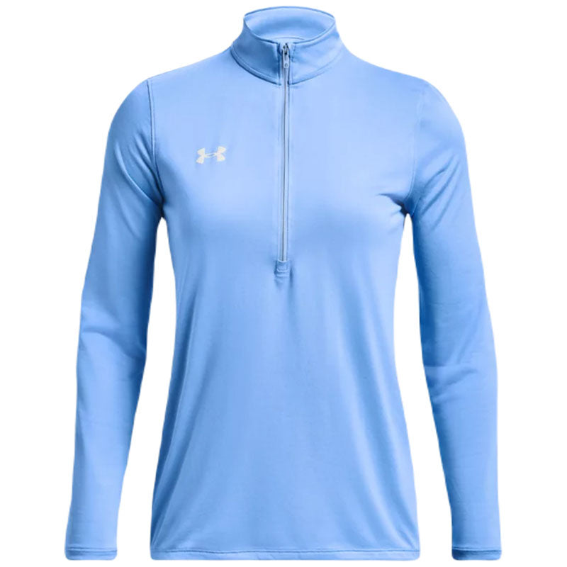 Under Armour Women's Carolina Blue/White Team Tech 1/2 Zip - Your Daily Activewear Essential