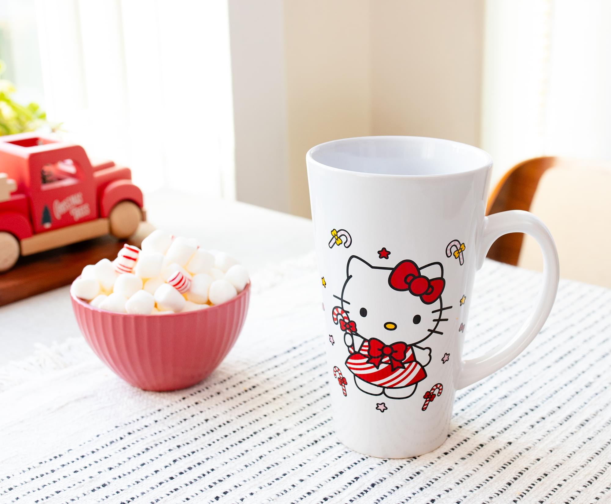 Sanrio Hello Kitty Holiday Ceramic Latte Mug - 16 Ounce