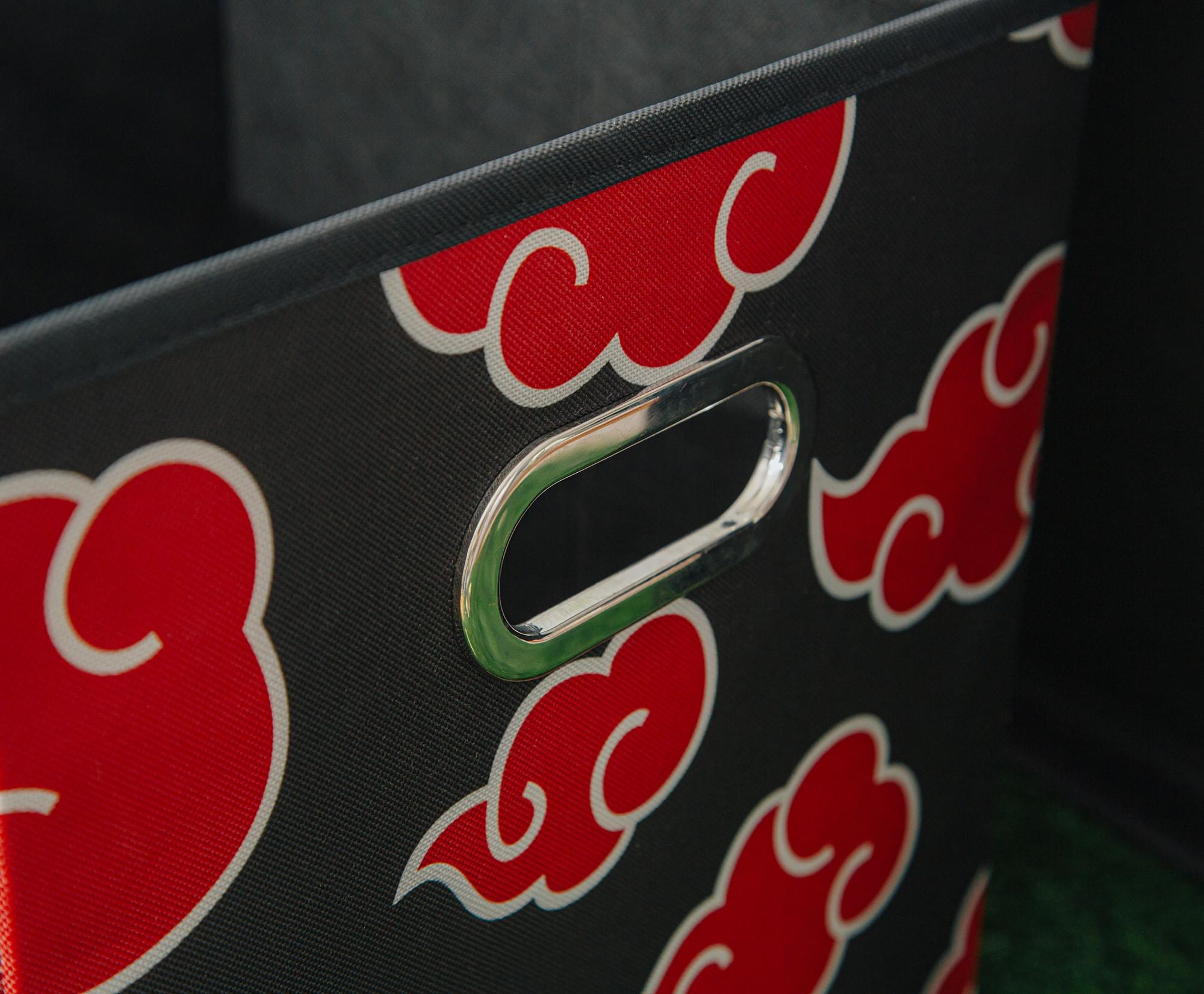 Naruto Shippuden Akatsuki-Inspired 13-Inch Storage Bin with Lid
