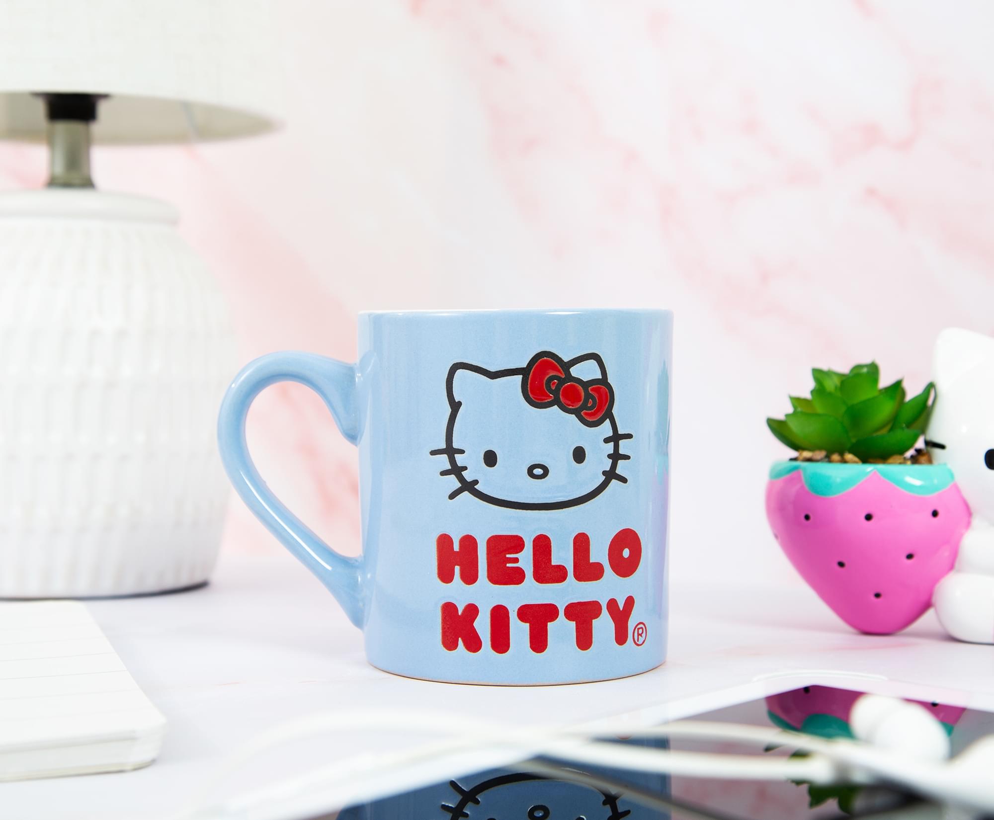 Sanrio Hello Kitty Wax Resist Ceramic Mug - 14 Ounce Delight