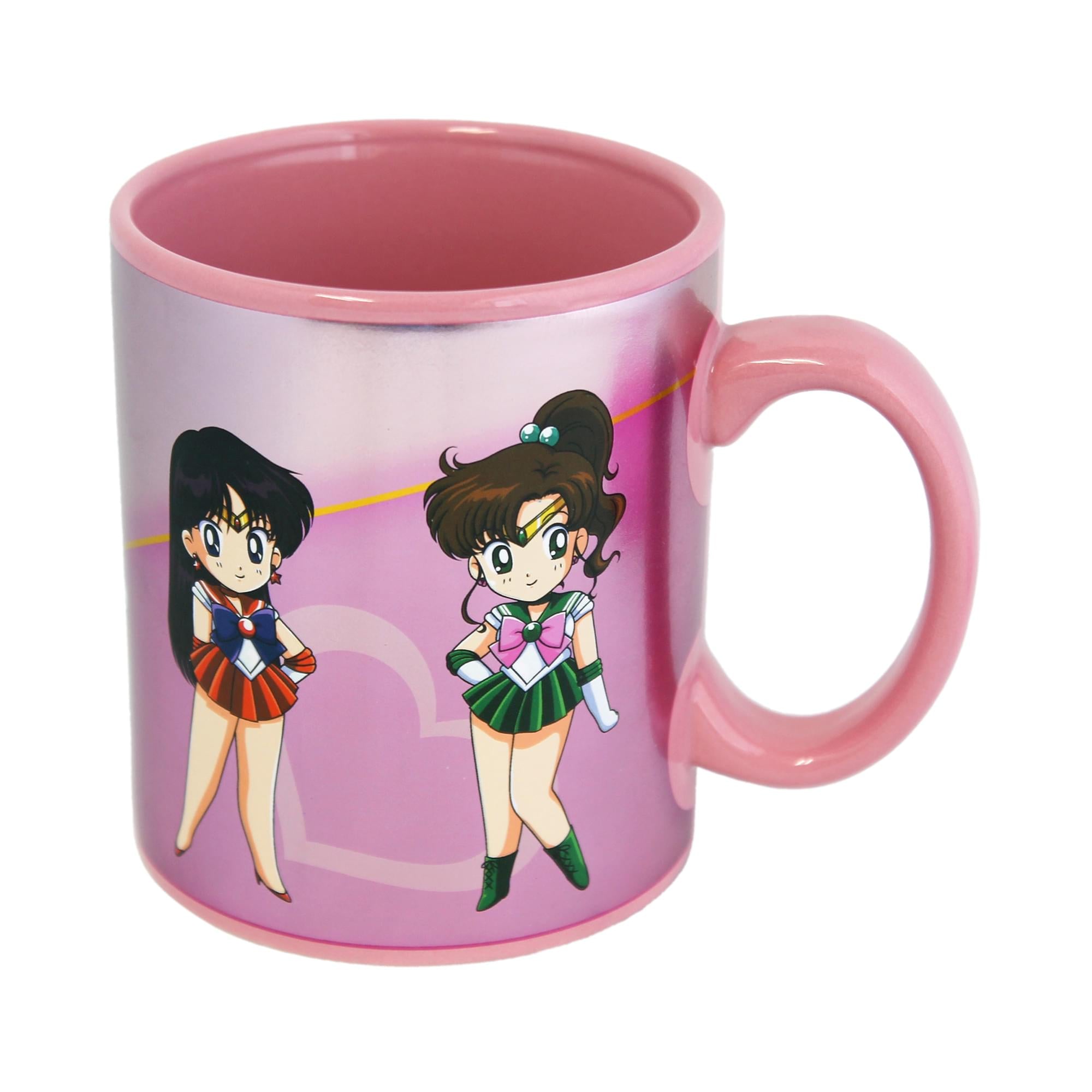 Chic Sailor Moon-Inspired 16 Ounce Ceramic Mug with Lid