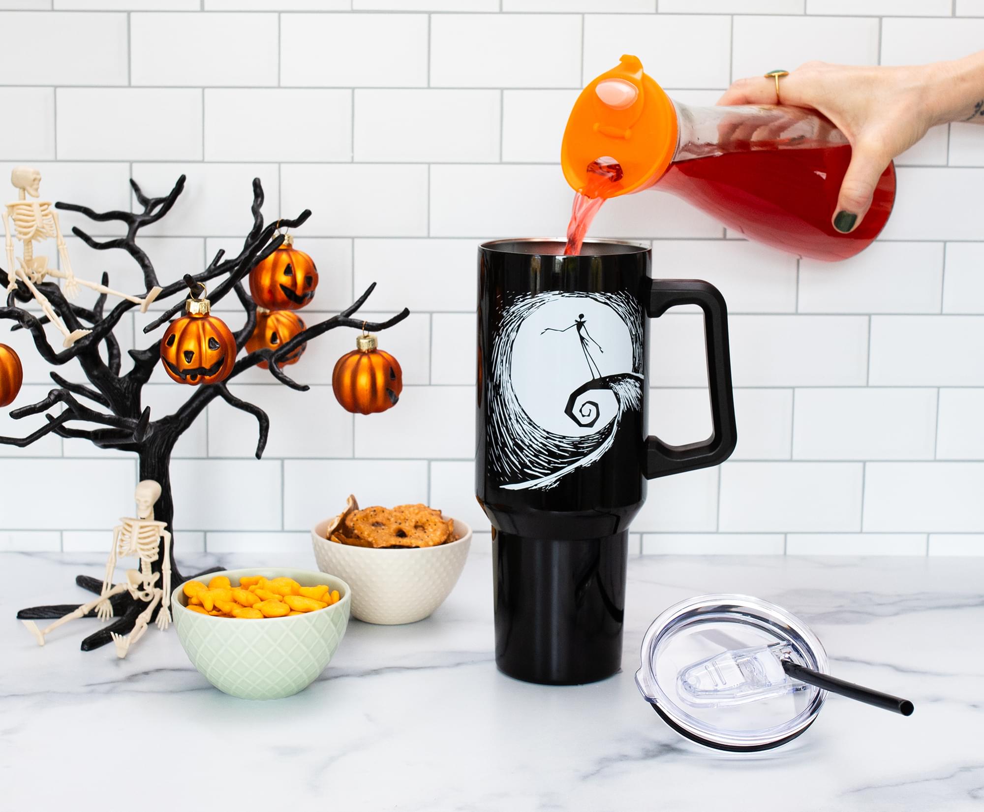 Jack Skellington Stainless Steel Tumbler Inspired by Disney's The Nightmare Before Christmas