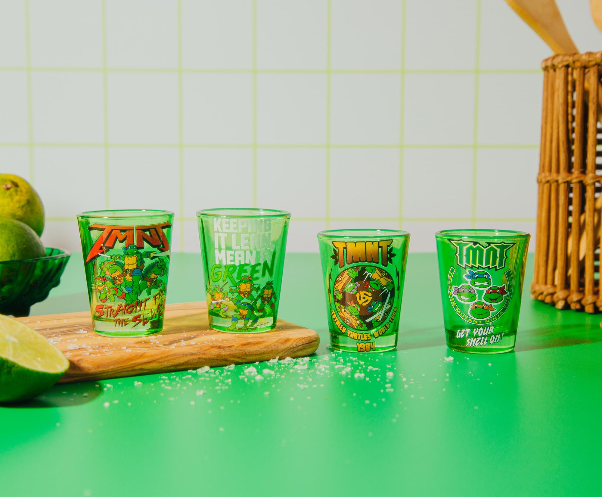 TMNT 2-Ounce Mini Shot Glasses - Set of 4
