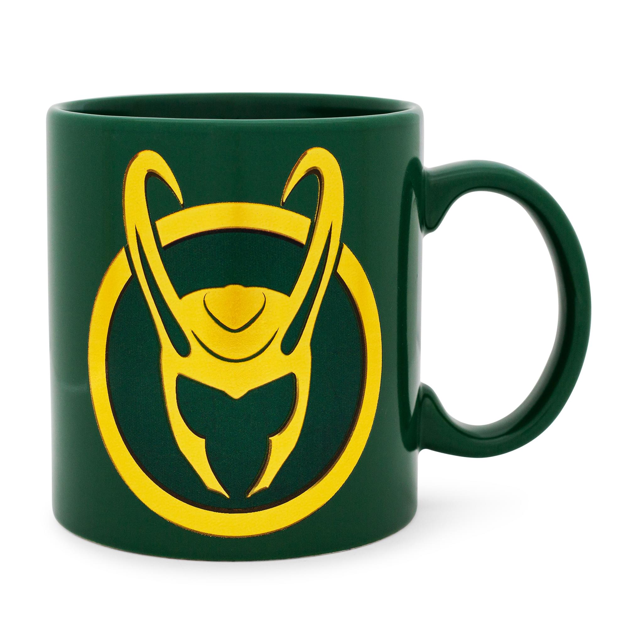 Loki-Inspired Foil Embossed Ceramic Mug - 20 Oz