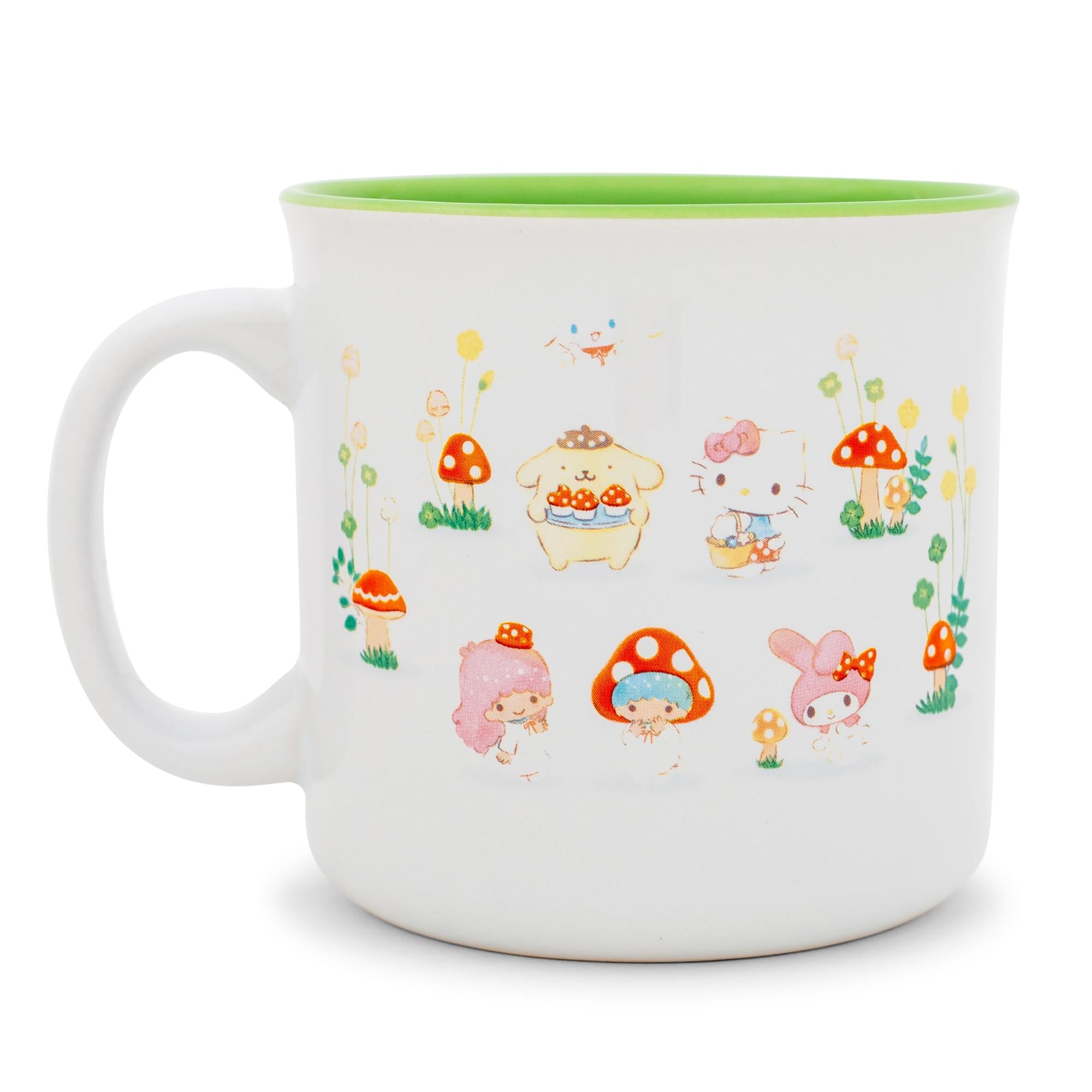 Sanrio's Enchanting Hello Kitty & Friends Mushroom Crew 20 - Ounce Ceramic Camper Mug