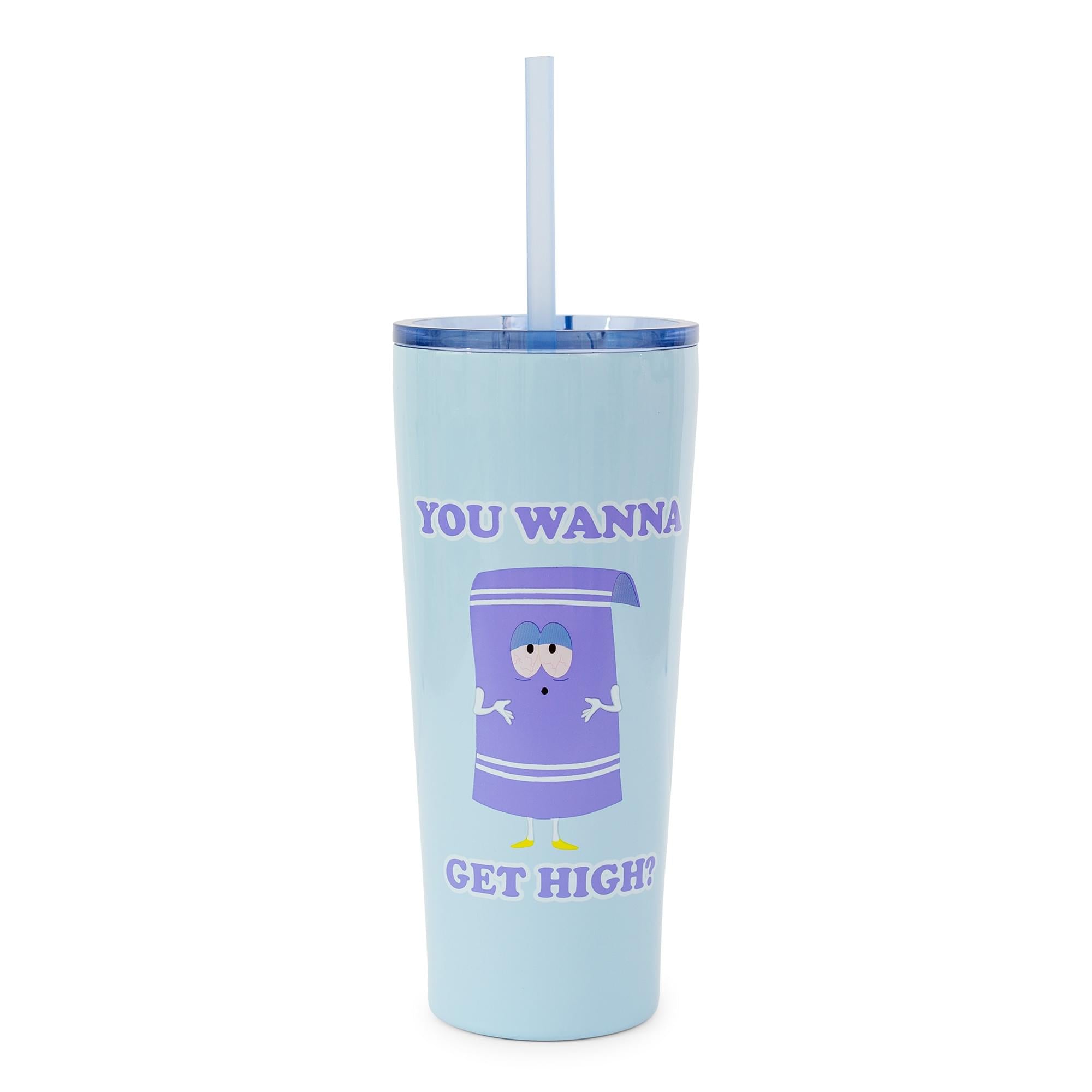 South Park Towelie Stainless Steel Tumbler with Straw - 22 Oz