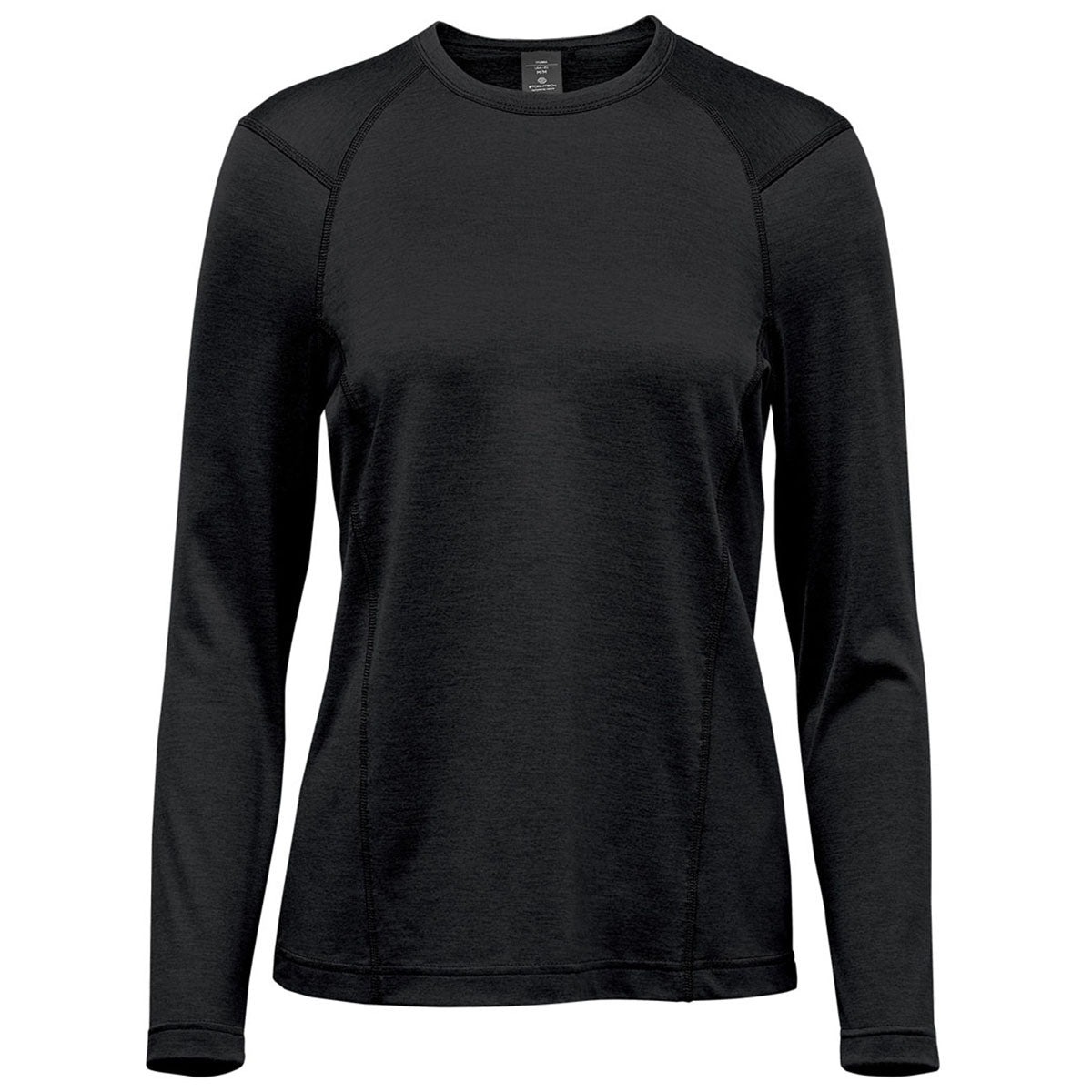 Stormtech Women's Stylish Black Milano Crew Neck Long Sleeve