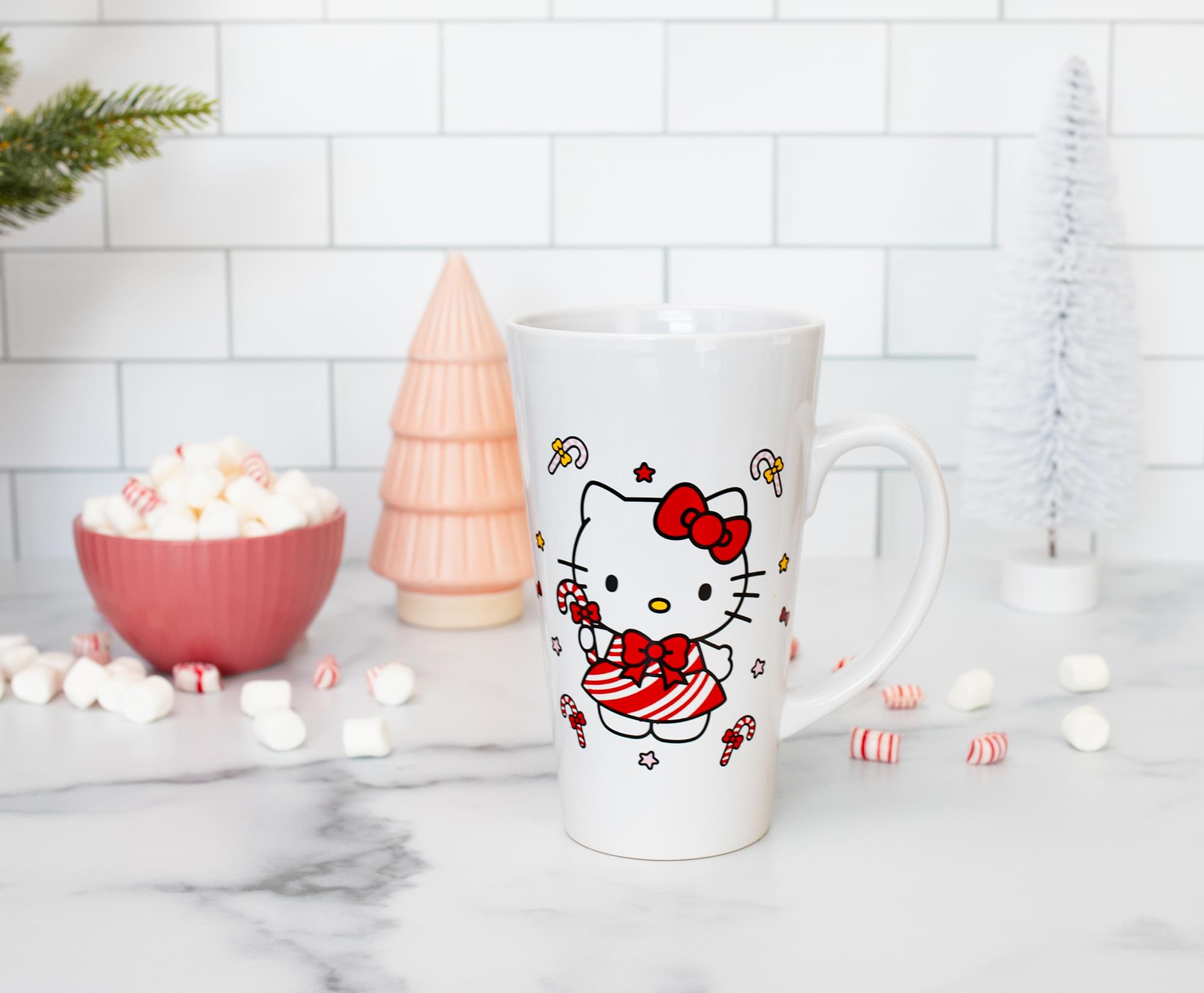 Sanrio Hello Kitty Holiday Ceramic Latte Mug - 16 Ounce