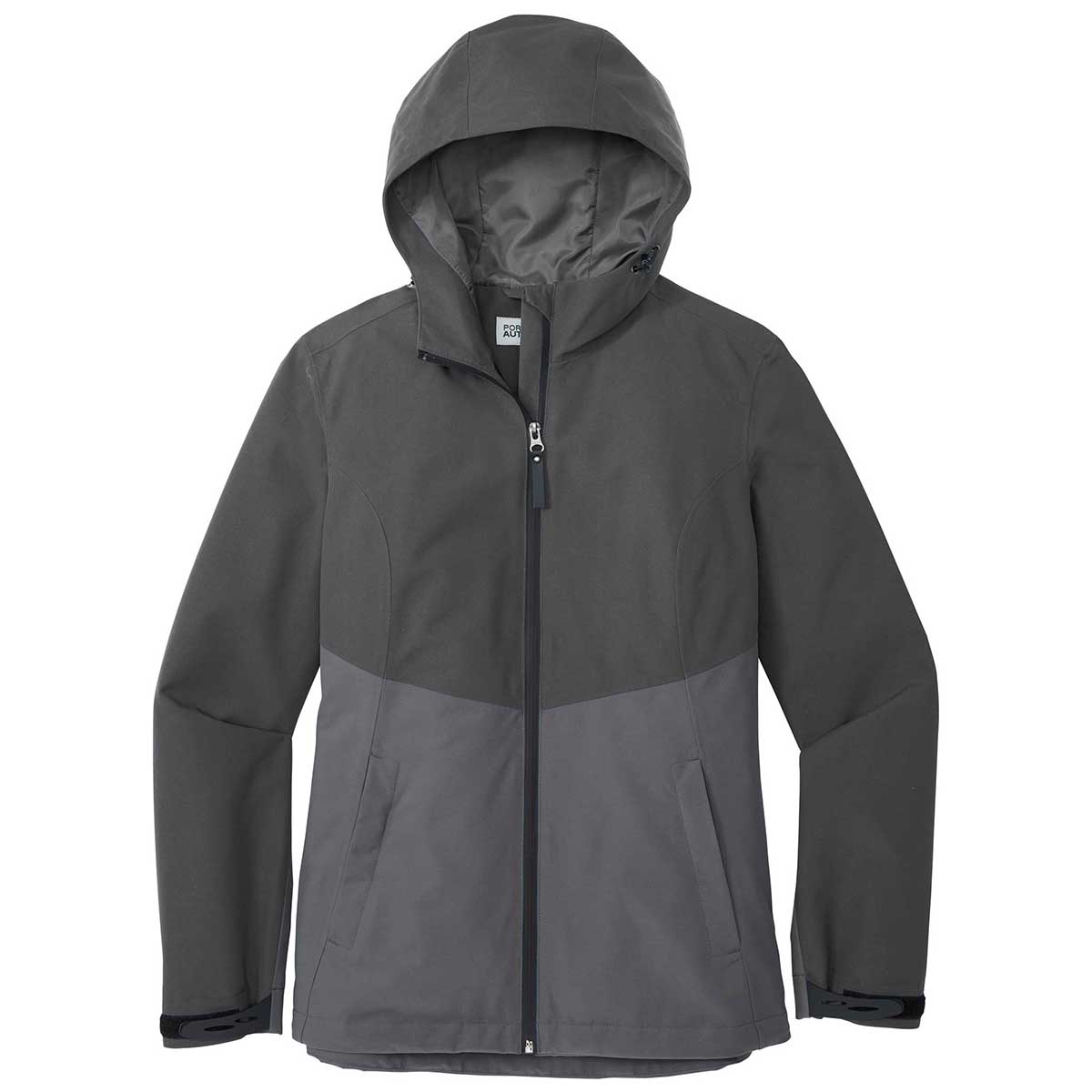 Port Authority Women's Stylish Tech Rain Jacket - Storm Grey/Shadow Grey